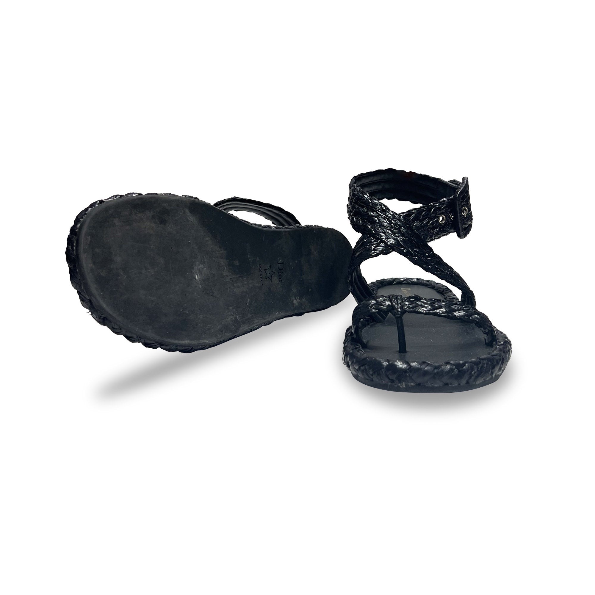 Christian Dior Raffia Sandals