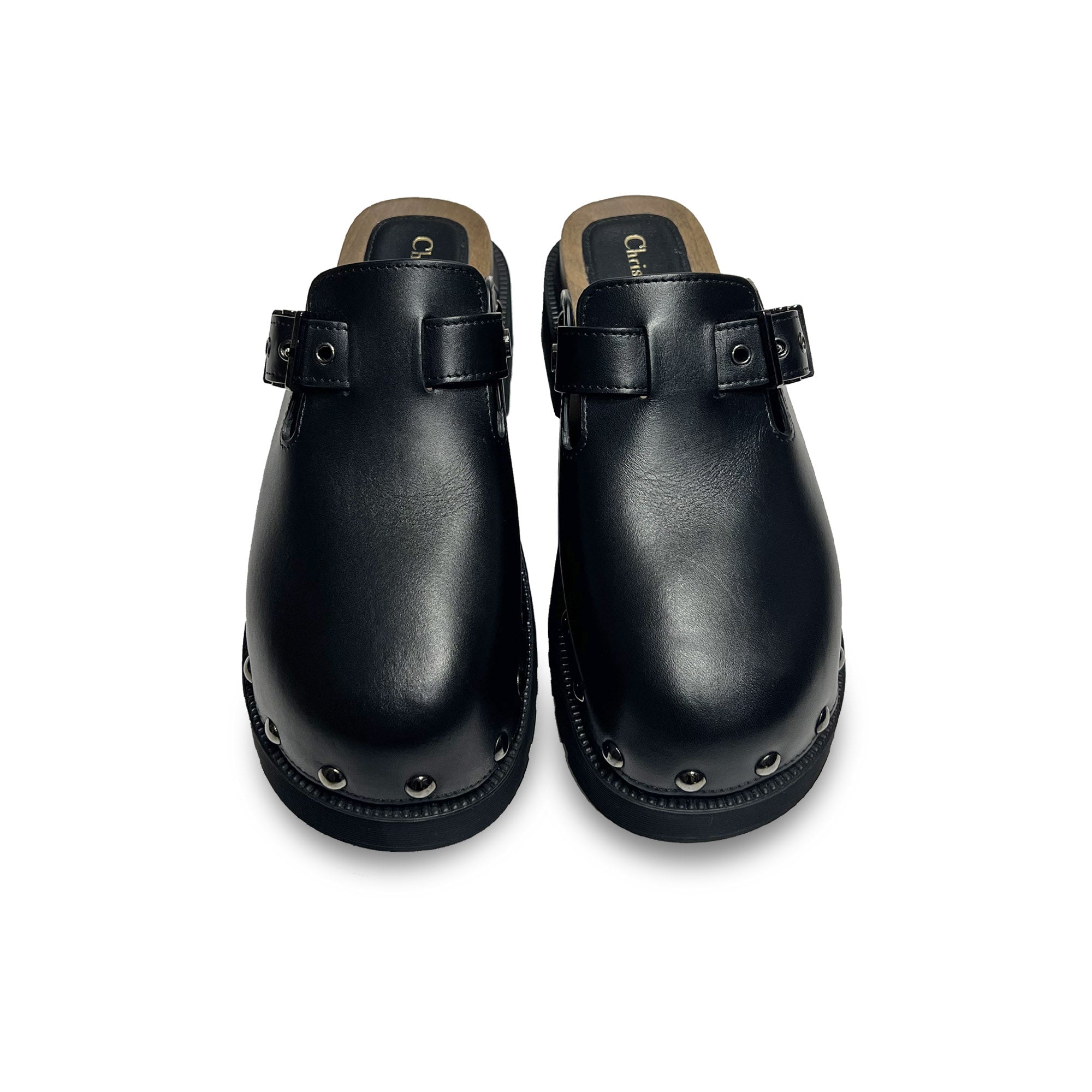 Christian Dior Black Leather Mules & Clogs