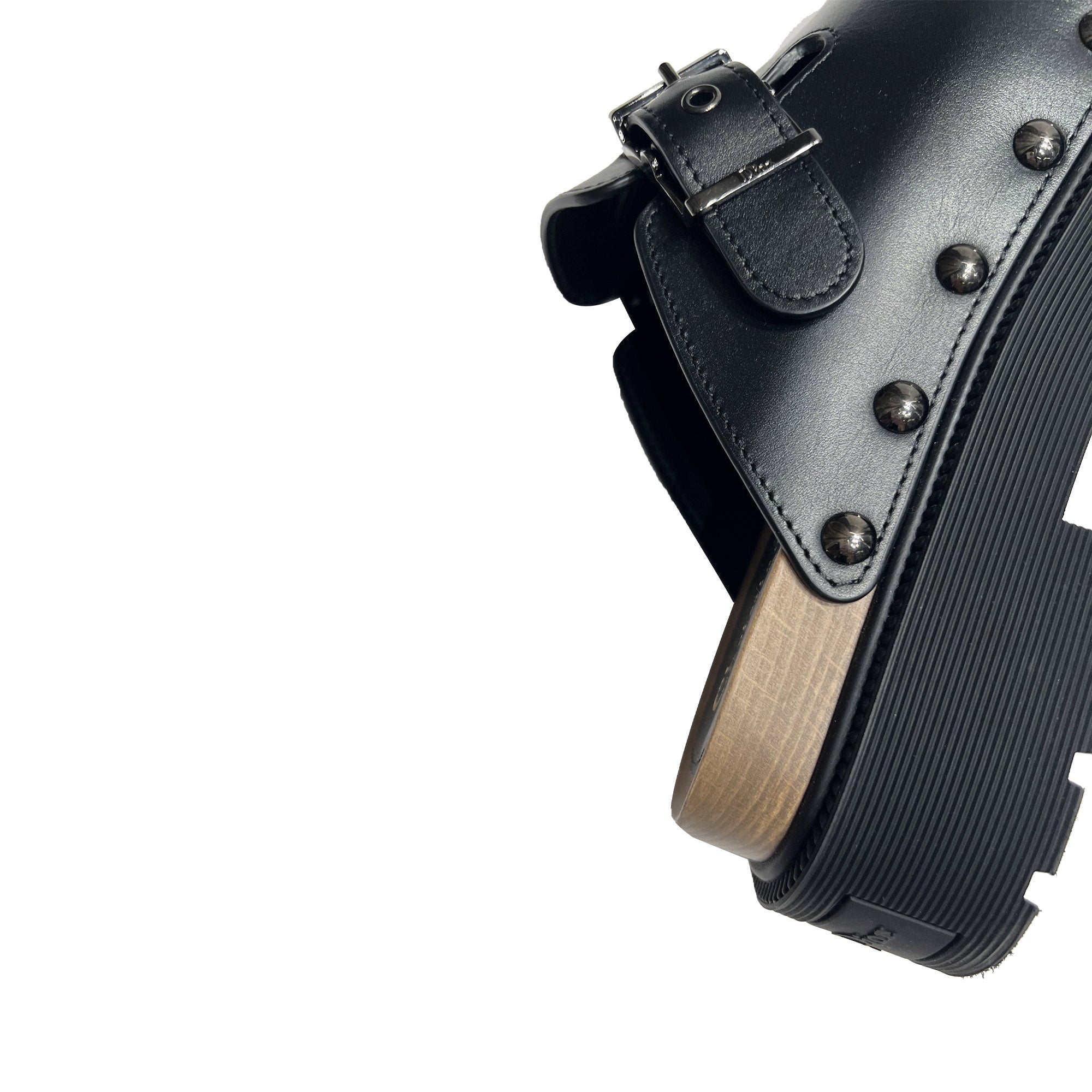 Christian Dior Black Leather Mules & Clogs