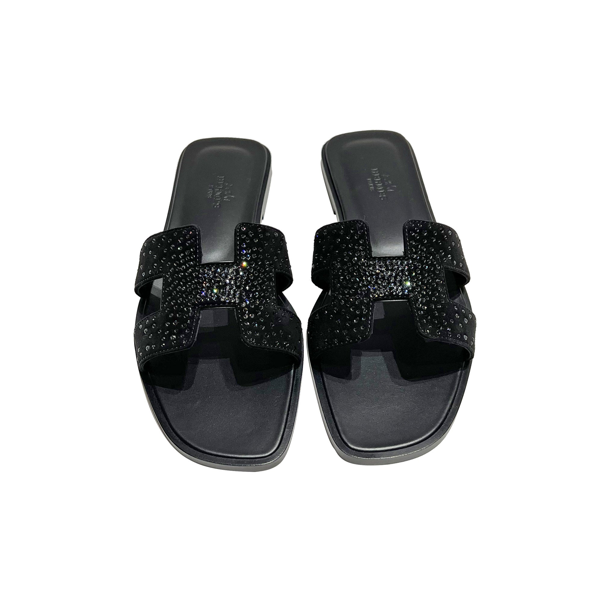 Hermes Oran Rhinestone Sandals
