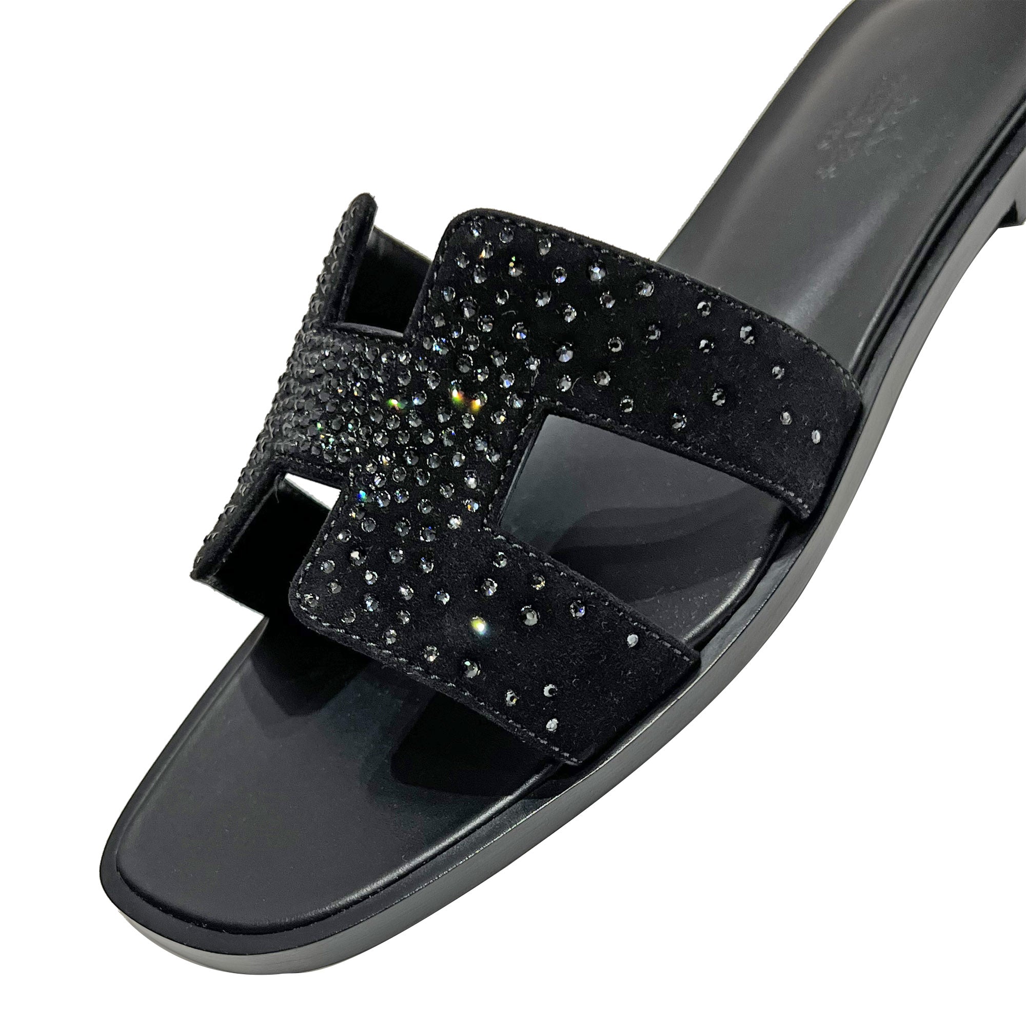 Hermes Oran Rhinestone Sandals