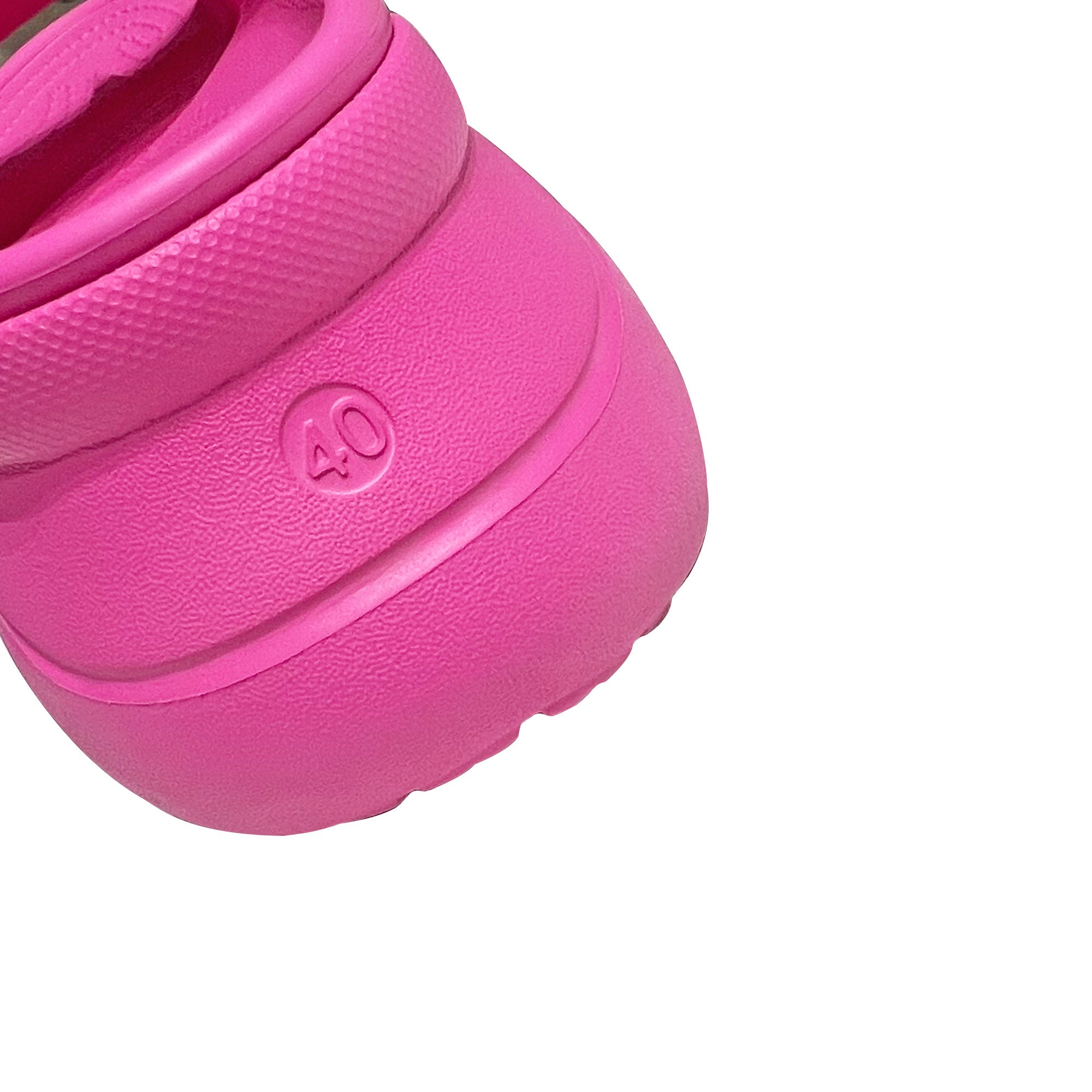 BaLenciaga Pink Pool Crocs Slide Sandals