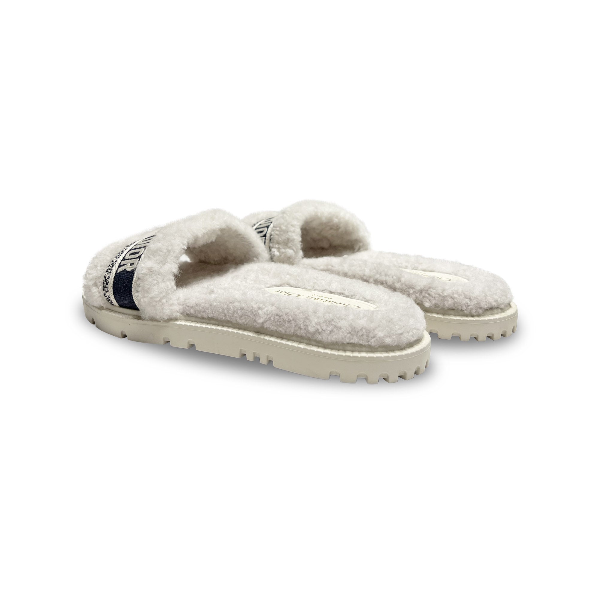 Christian Dior Shearling Sandals