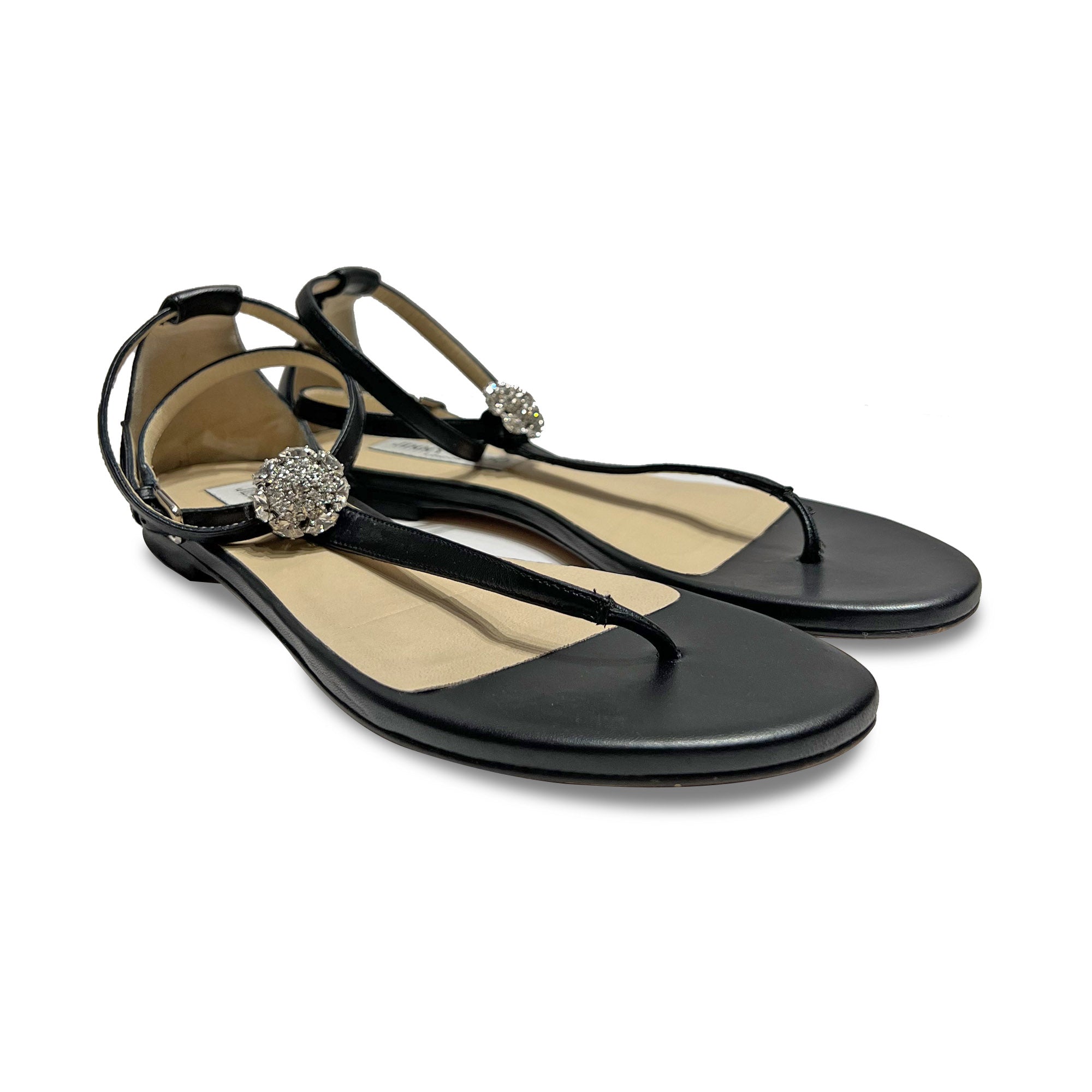 Jimmy Choo Afia Leather Sandals