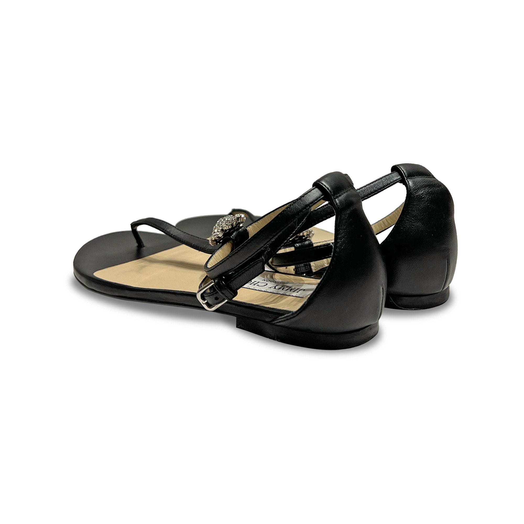 Jimmy Choo Afia Leather Sandals