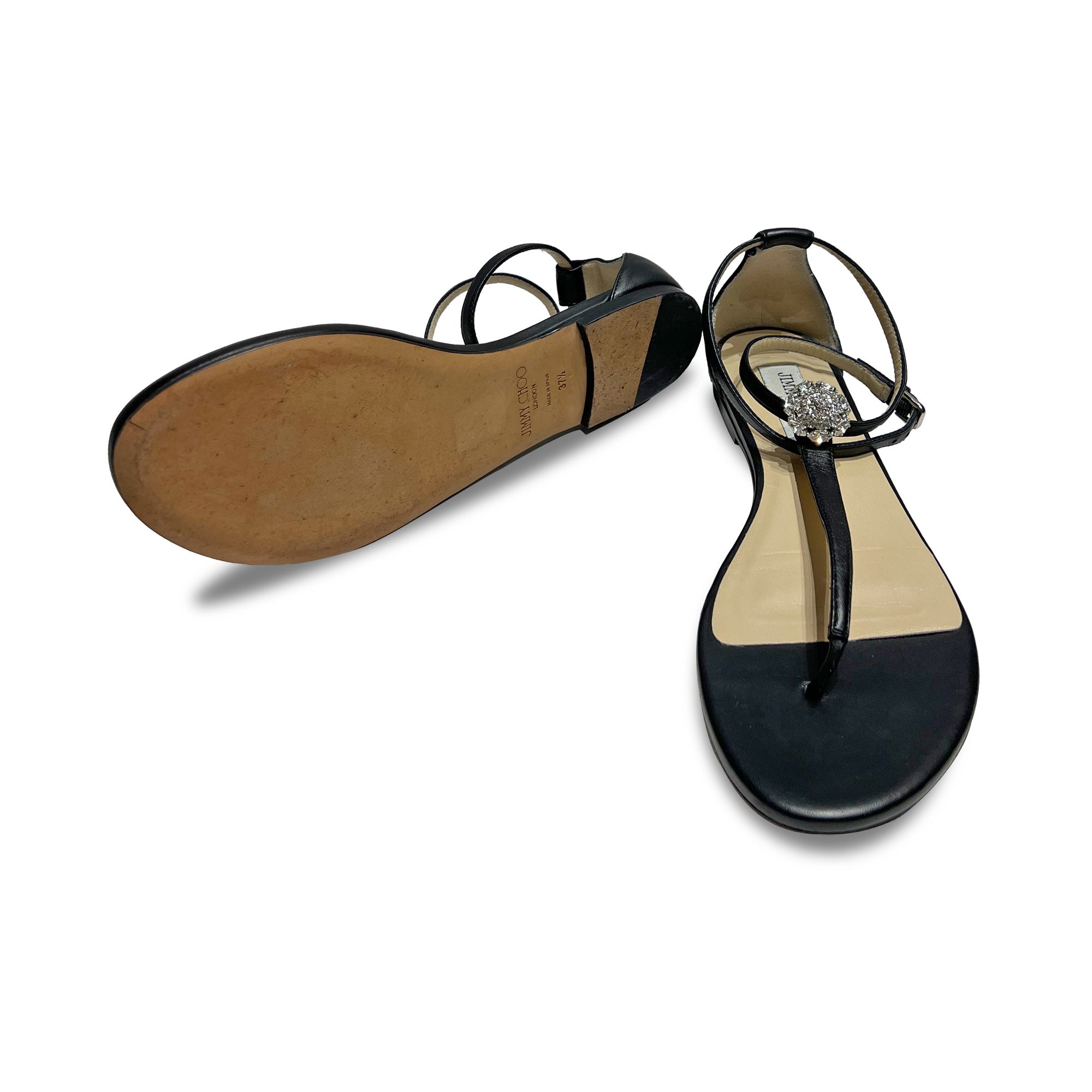 Jimmy Choo Afia Leather Sandals