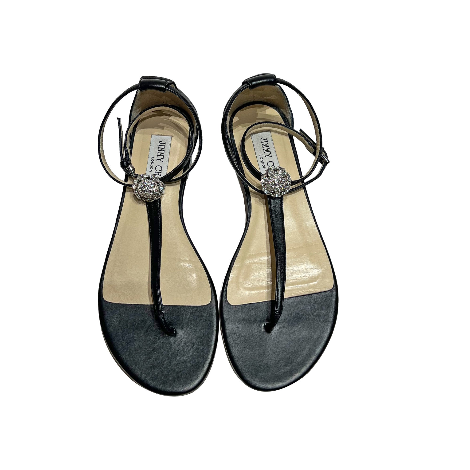 Jimmy Choo Afia Leather Sandals