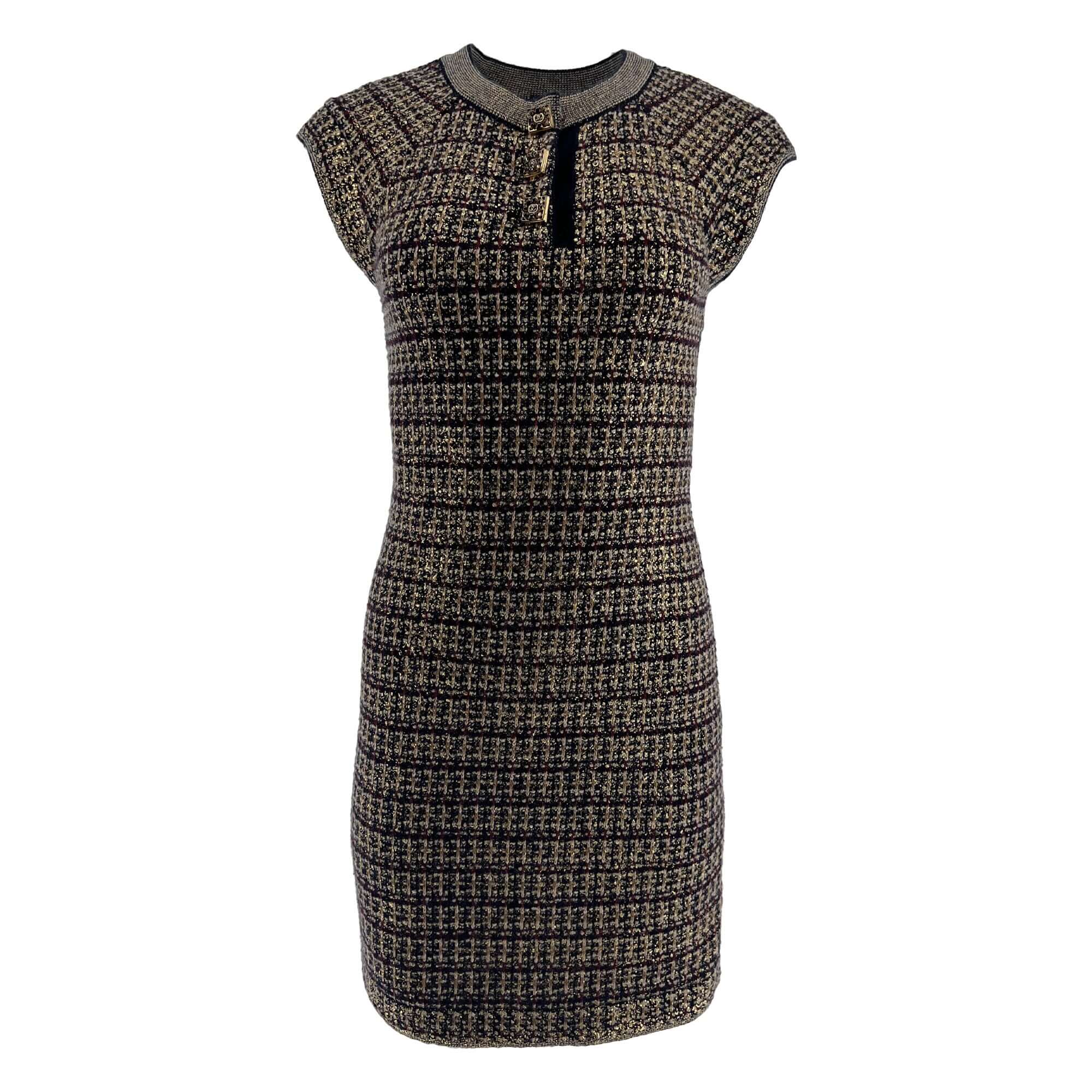 Chanel Paris-Byzance Gripoix buttons dress Multiple colors