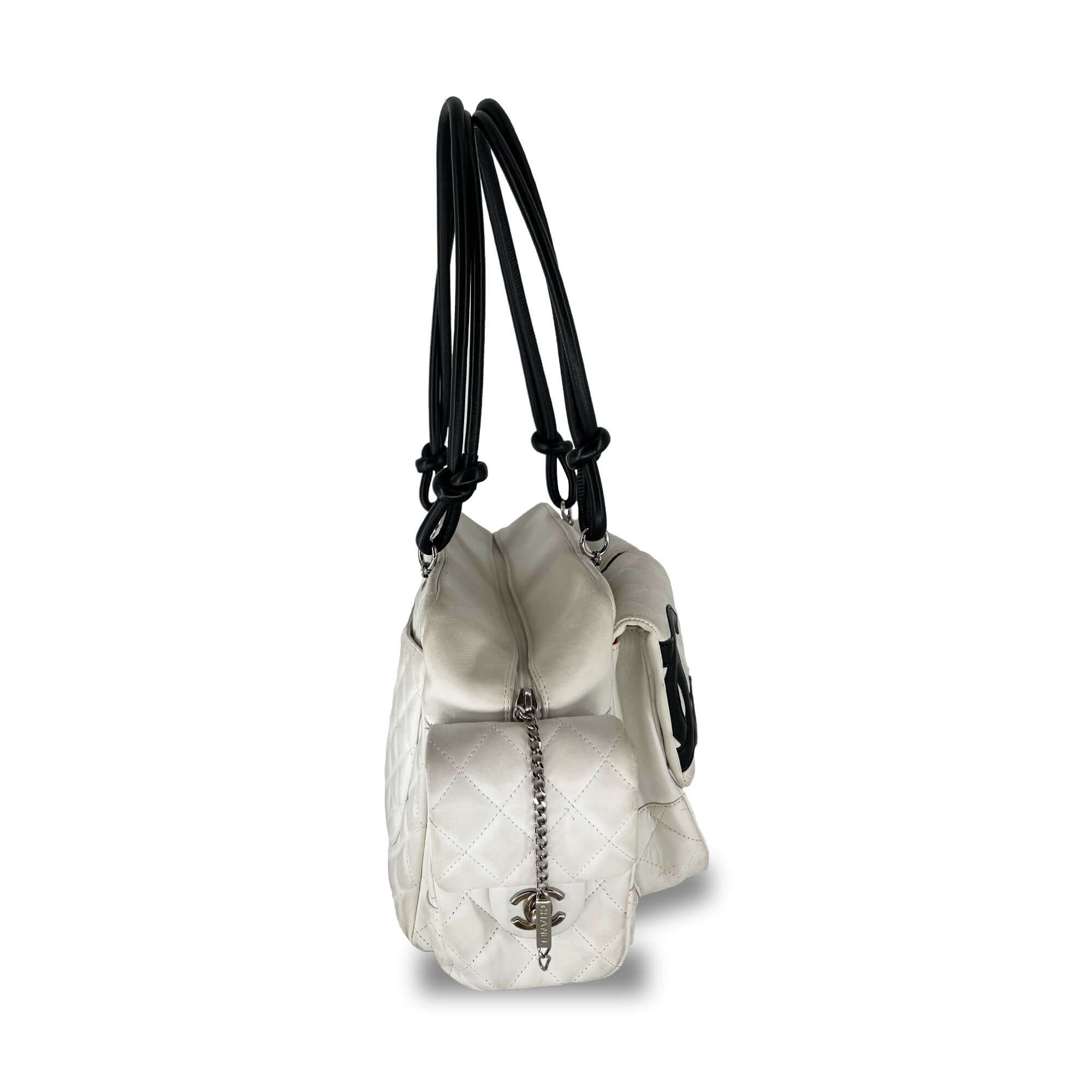 Chanel quilted calfskin leather reporter cambon bag