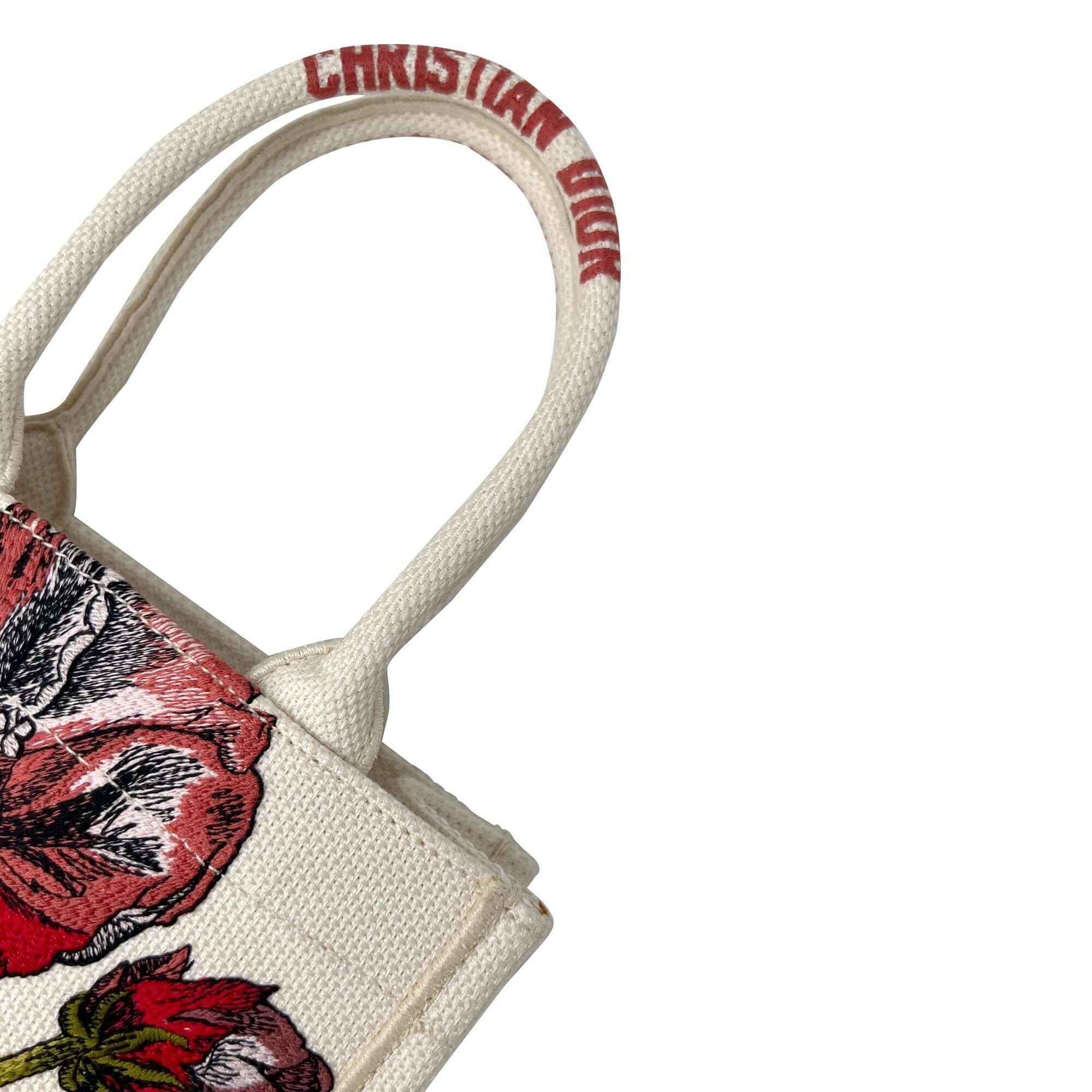 Christian Dior flower tote bag