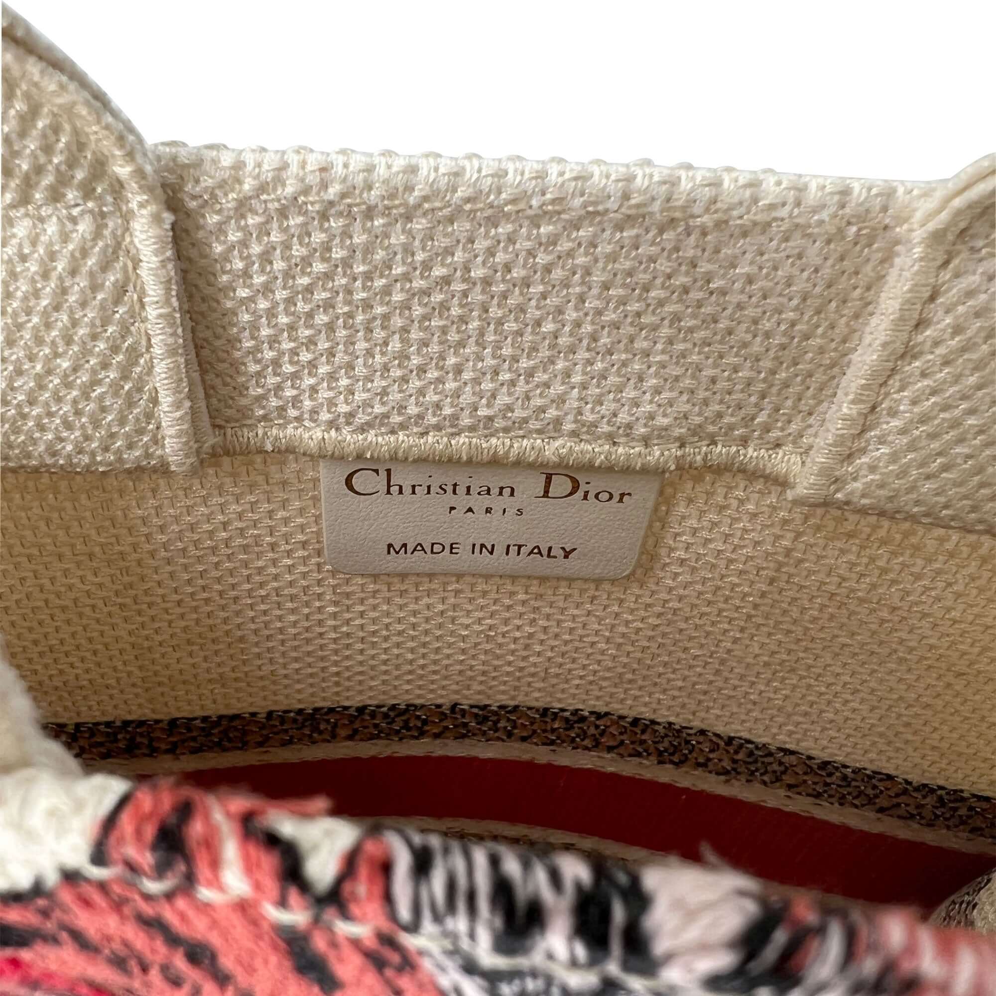 Christian Dior flower tote bag