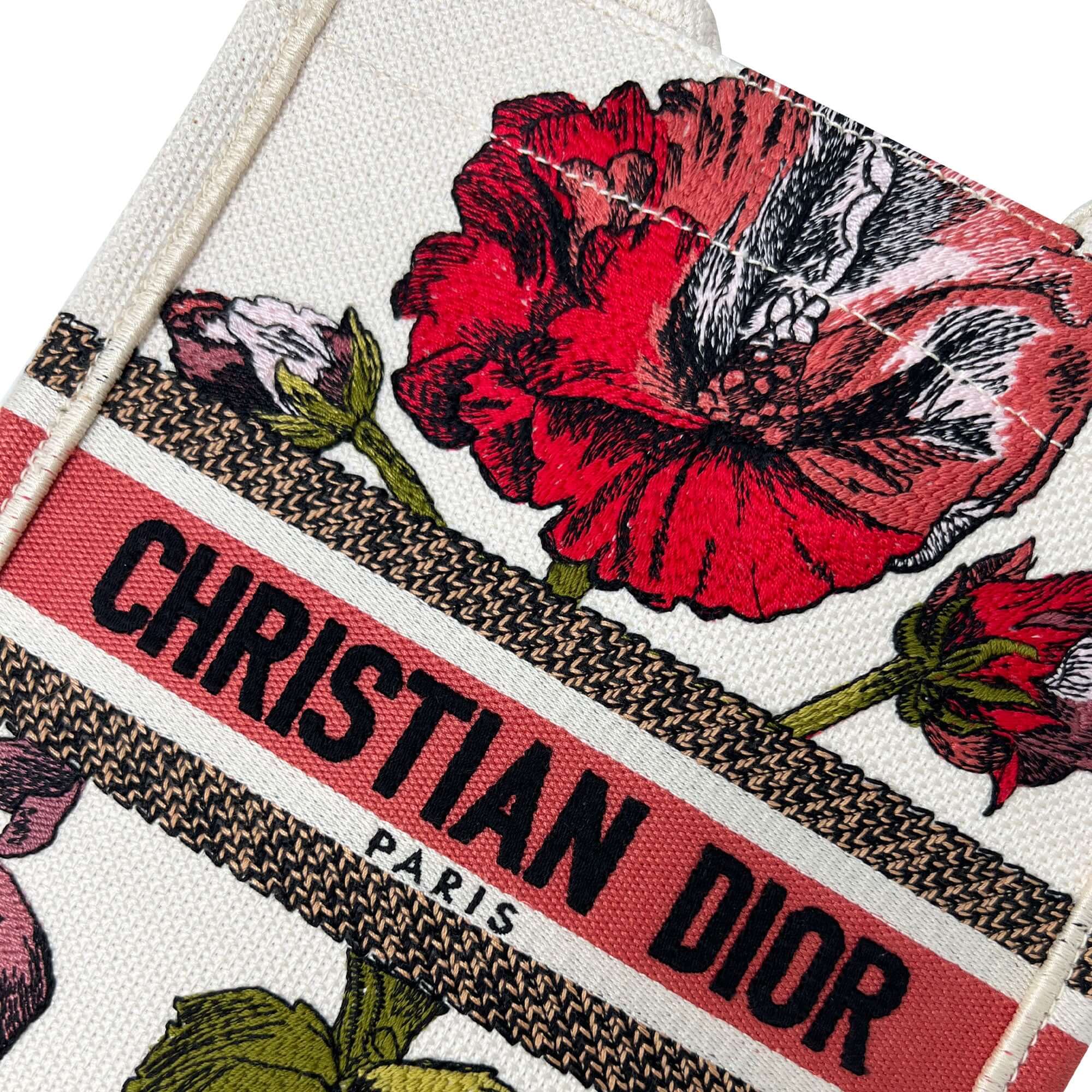 Christian Dior flower tote bag
