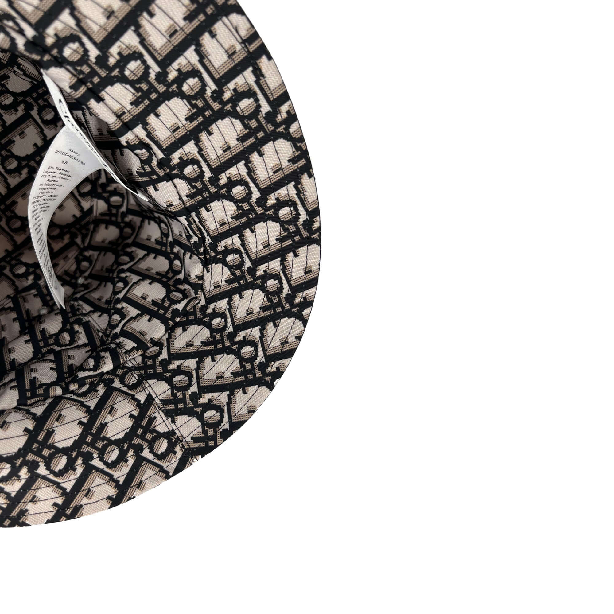 Christian Dior reversible Teddy-D small brim bucket hat