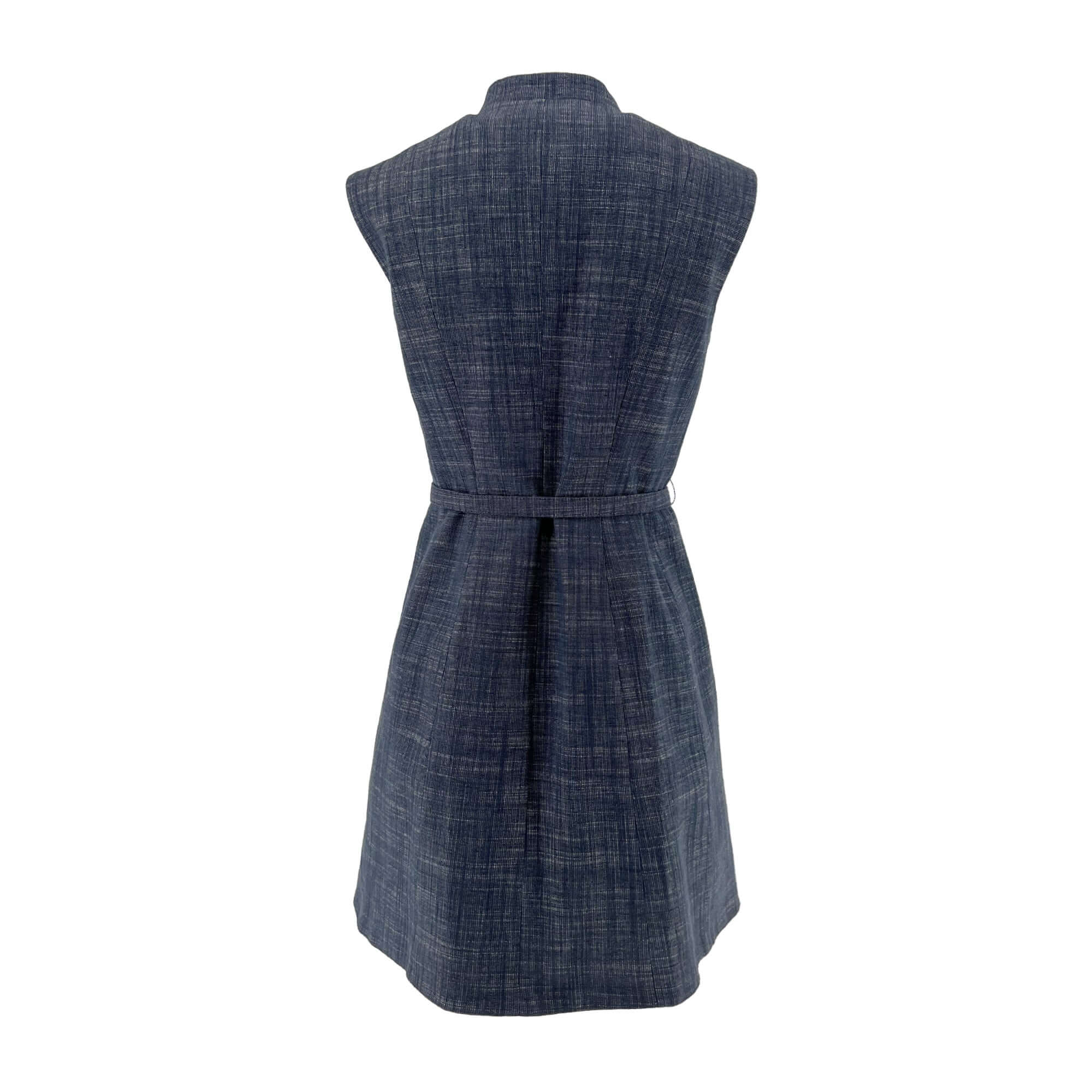 Dior Navy Blue Belt Dress