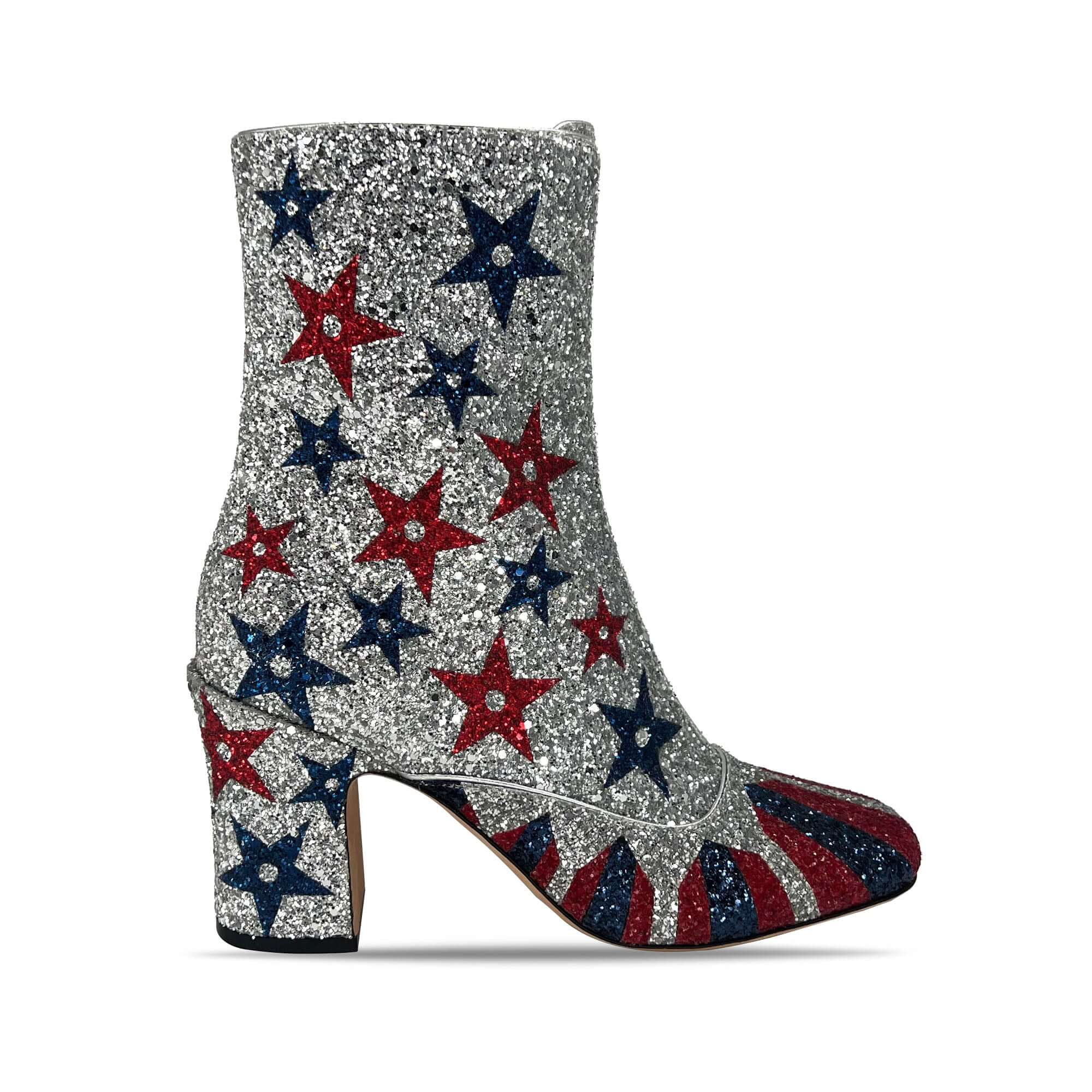 Dior SS19 circus themed strass heeled boots