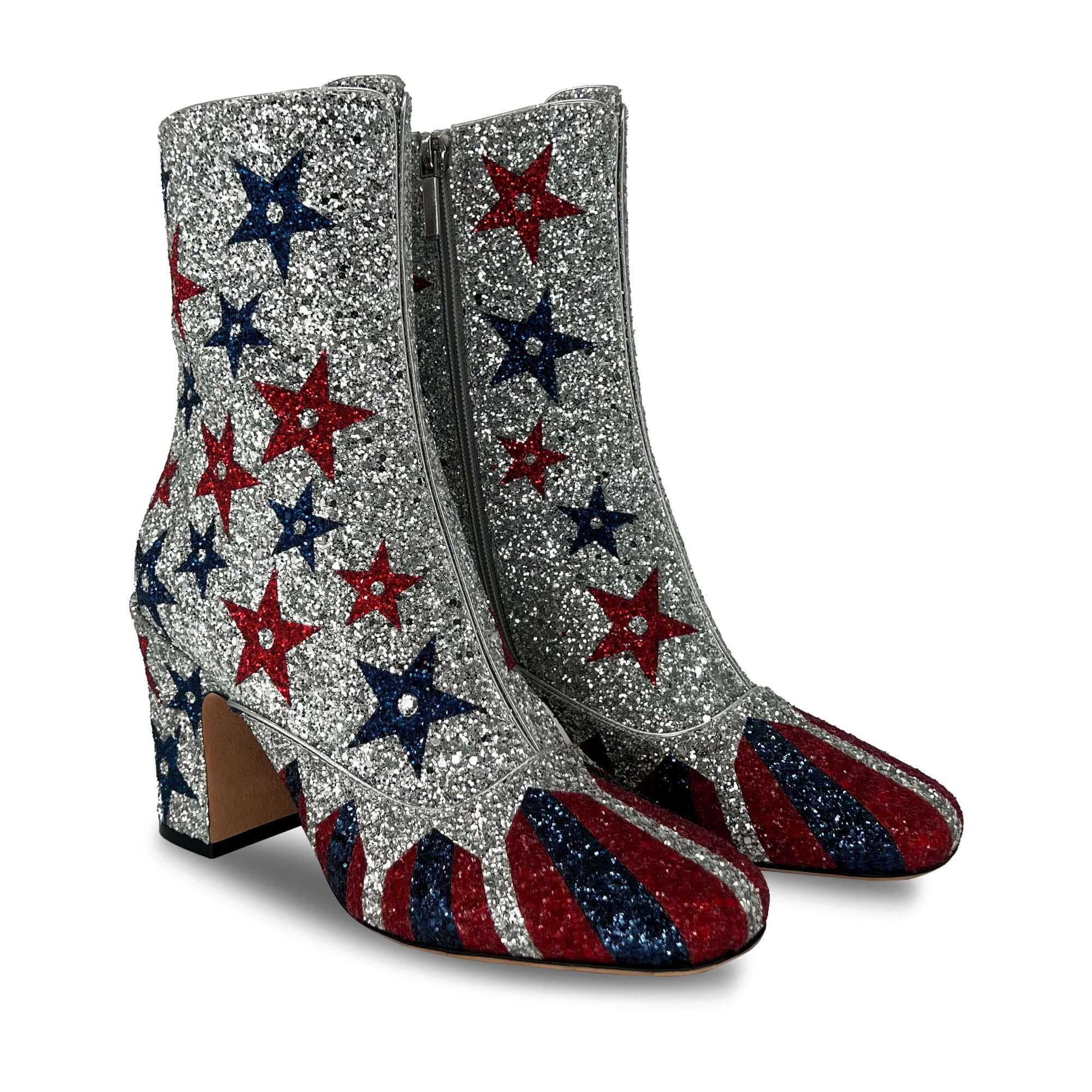 Dior SS19 circus themed strass heeled boots