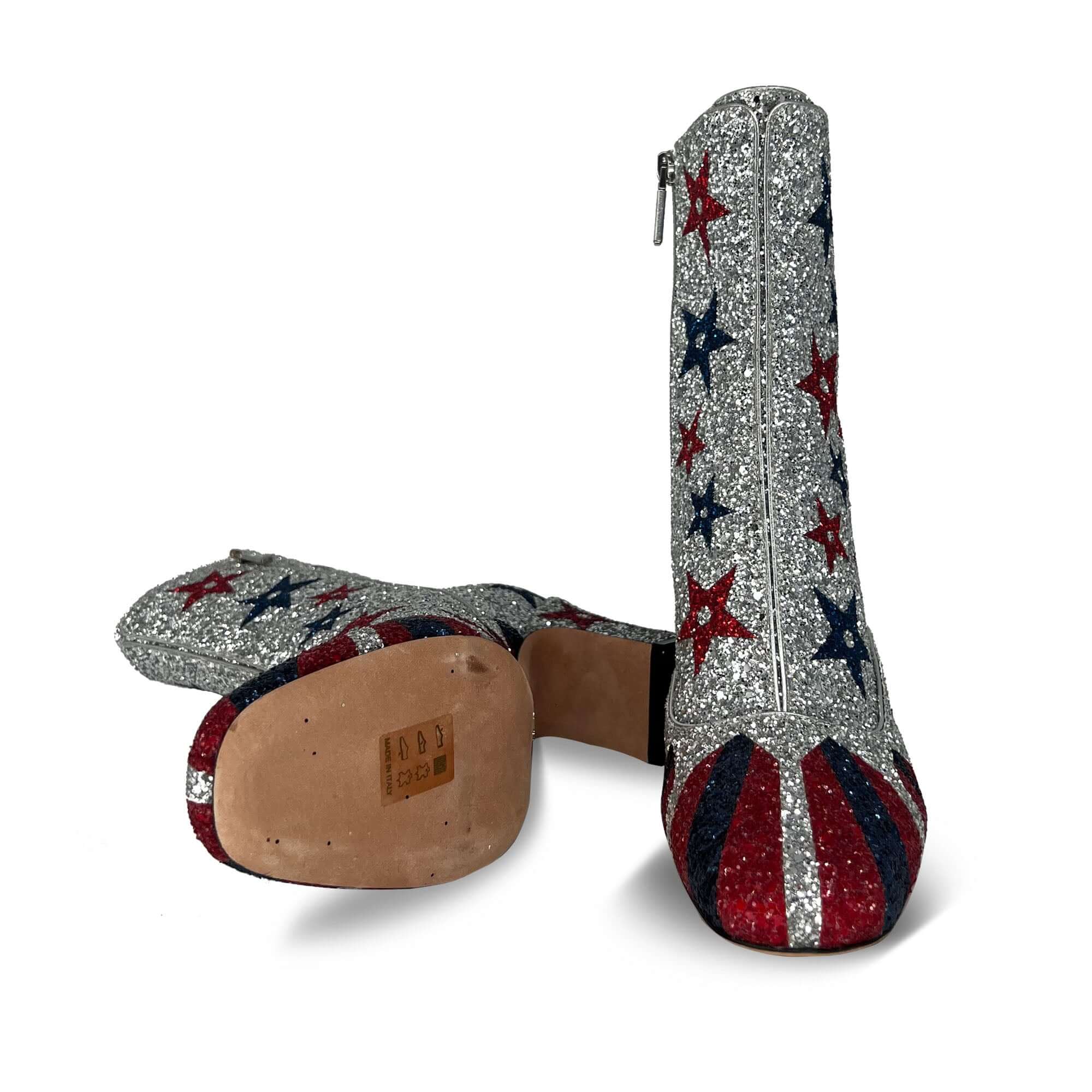 Dior SS19 circus themed strass heeled boots