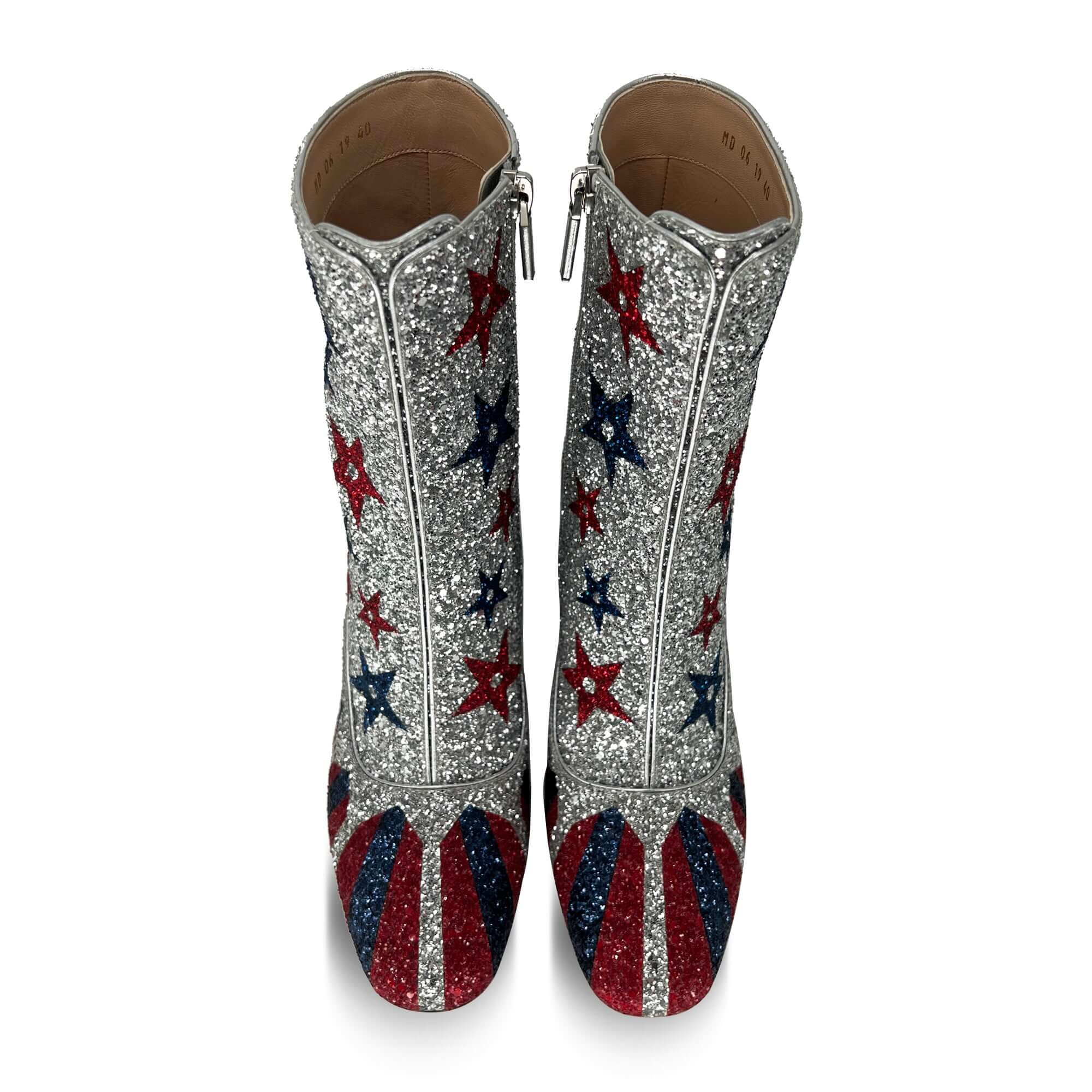 Dior SS19 circus themed strass heeled boots