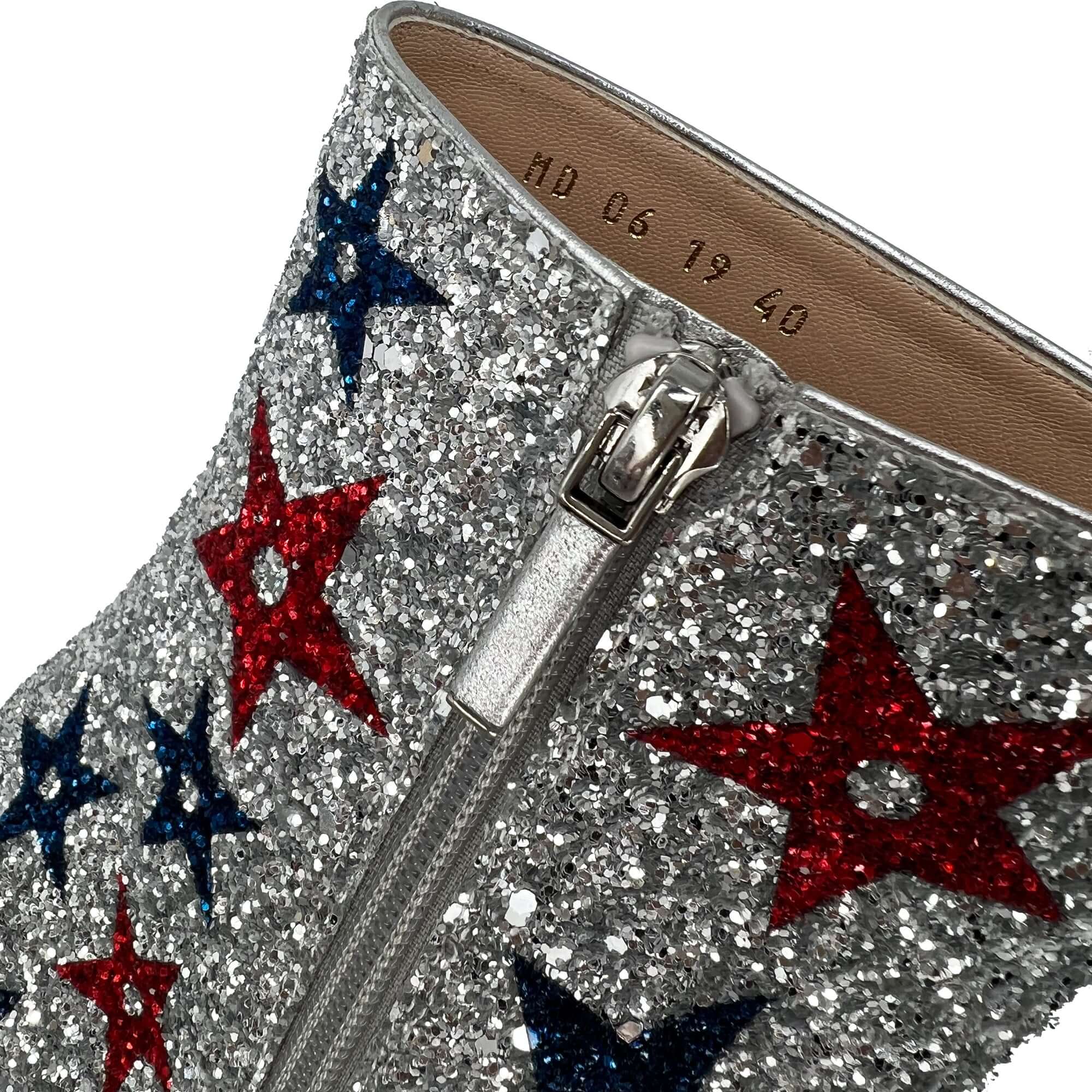 Dior SS19 circus themed strass heeled boots