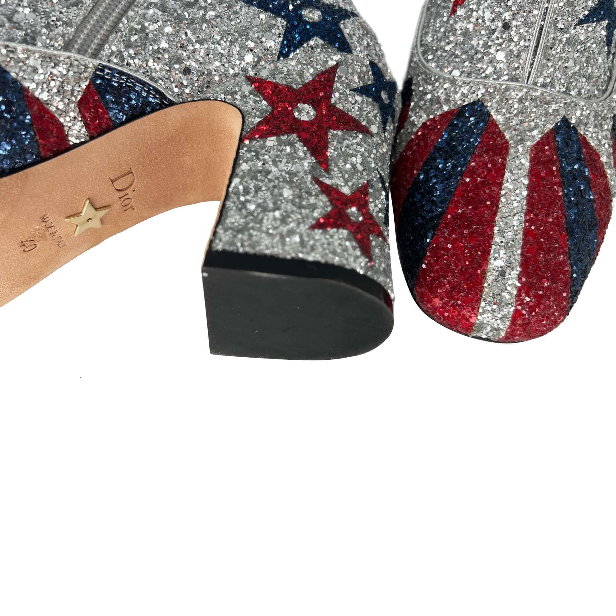 Dior SS19 circus themed strass heeled boots