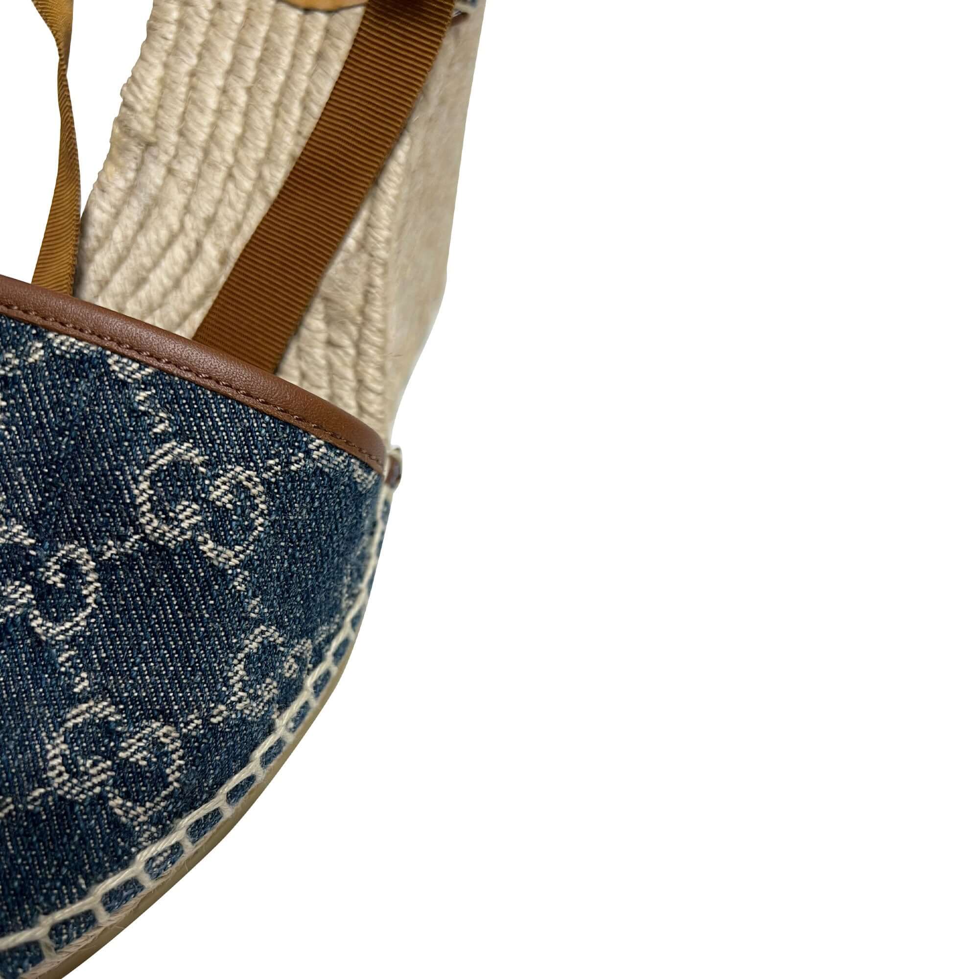 Gucci GG pattern wedge espadrilles