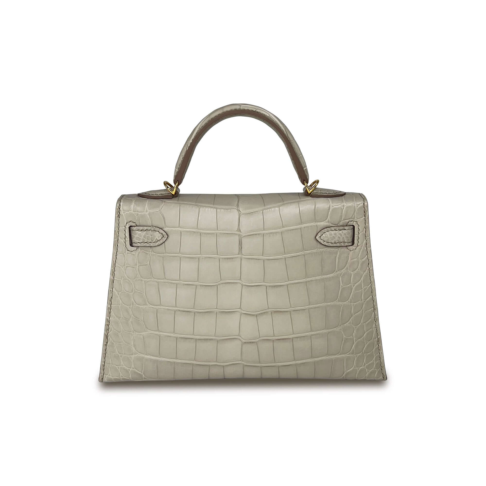 Hermes Kelly Designer Bag Beton Matte back