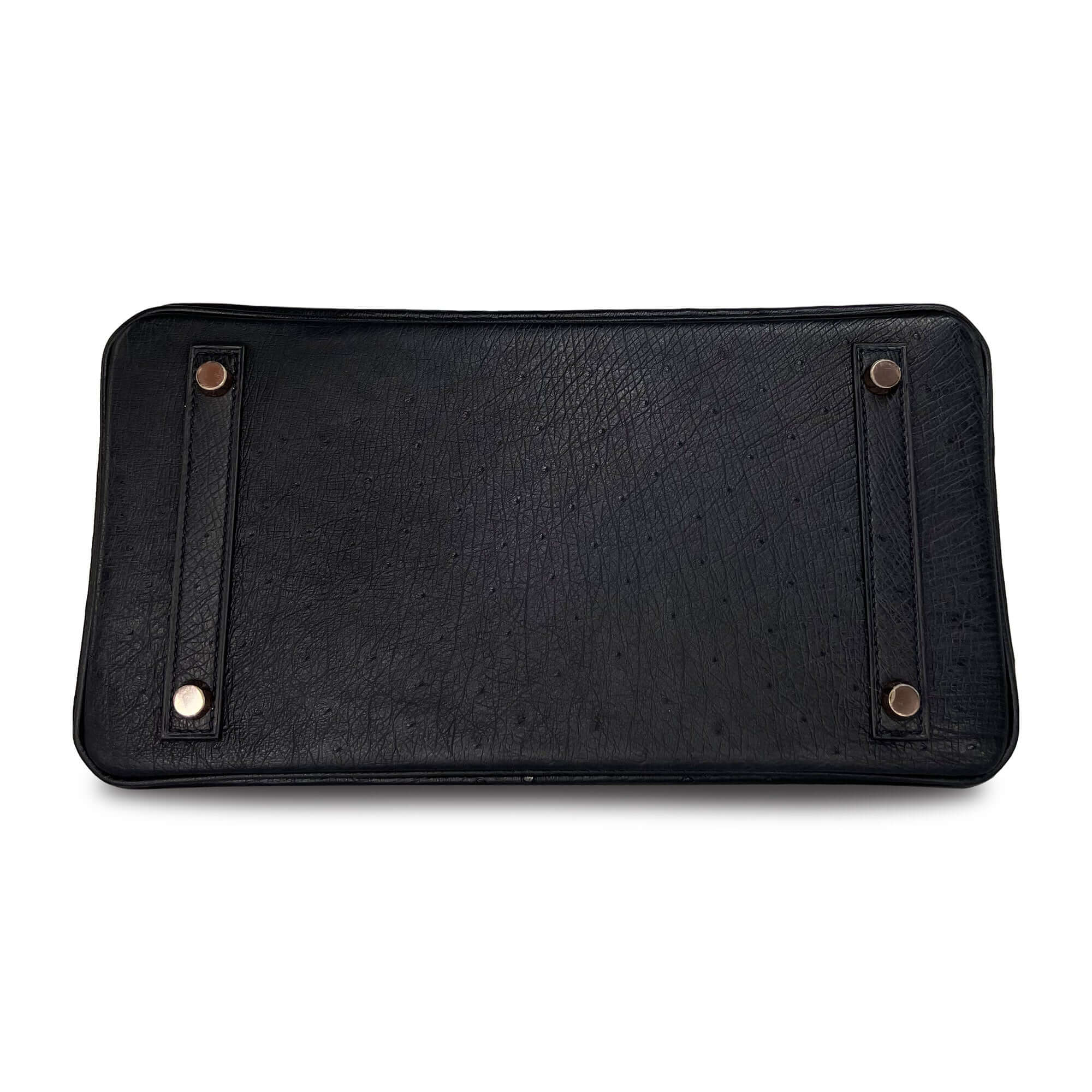 Hermes Birkin Noir Designer Bag bottom