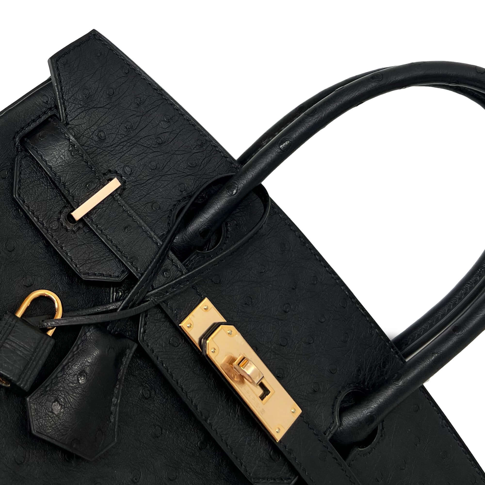 Hermes Birkin Noir Designer Bag detail