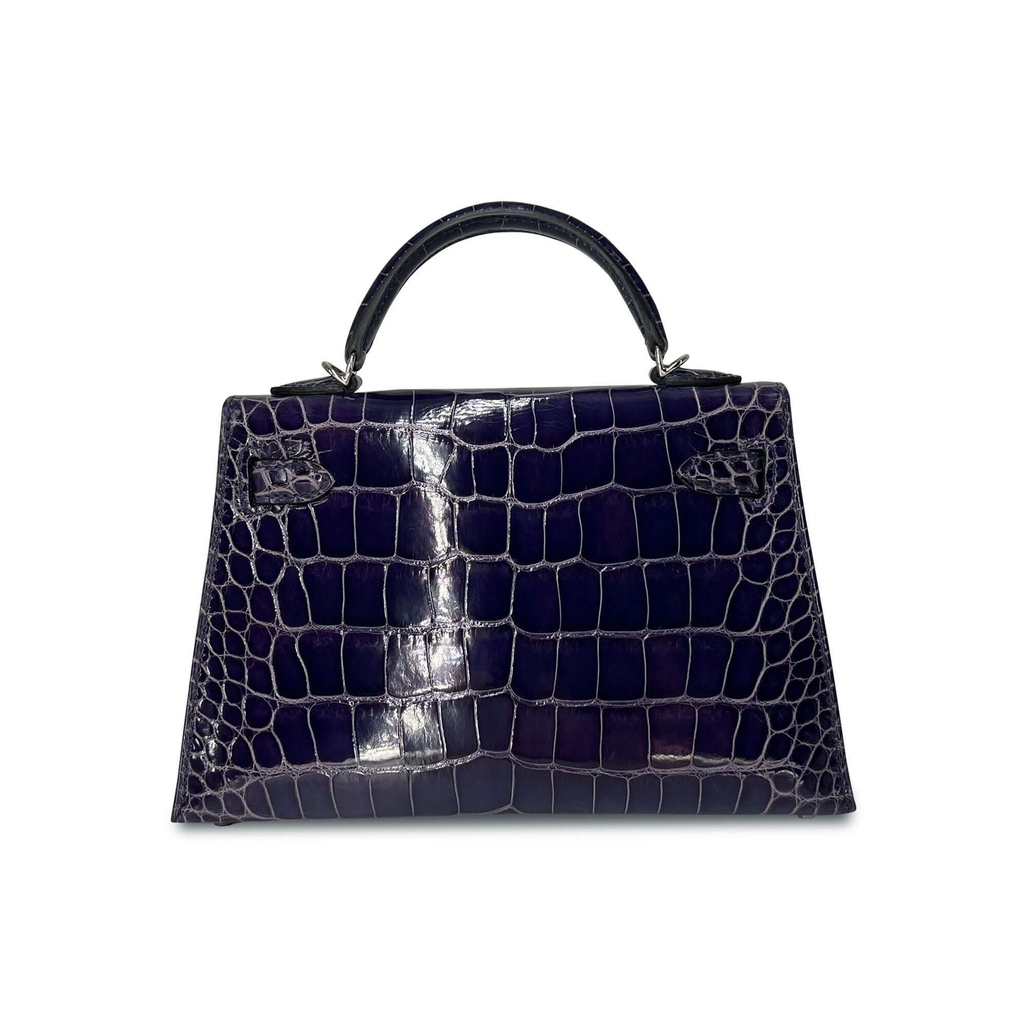 Hermes Kelly Designer Bag in Bleu Encre Lisse back