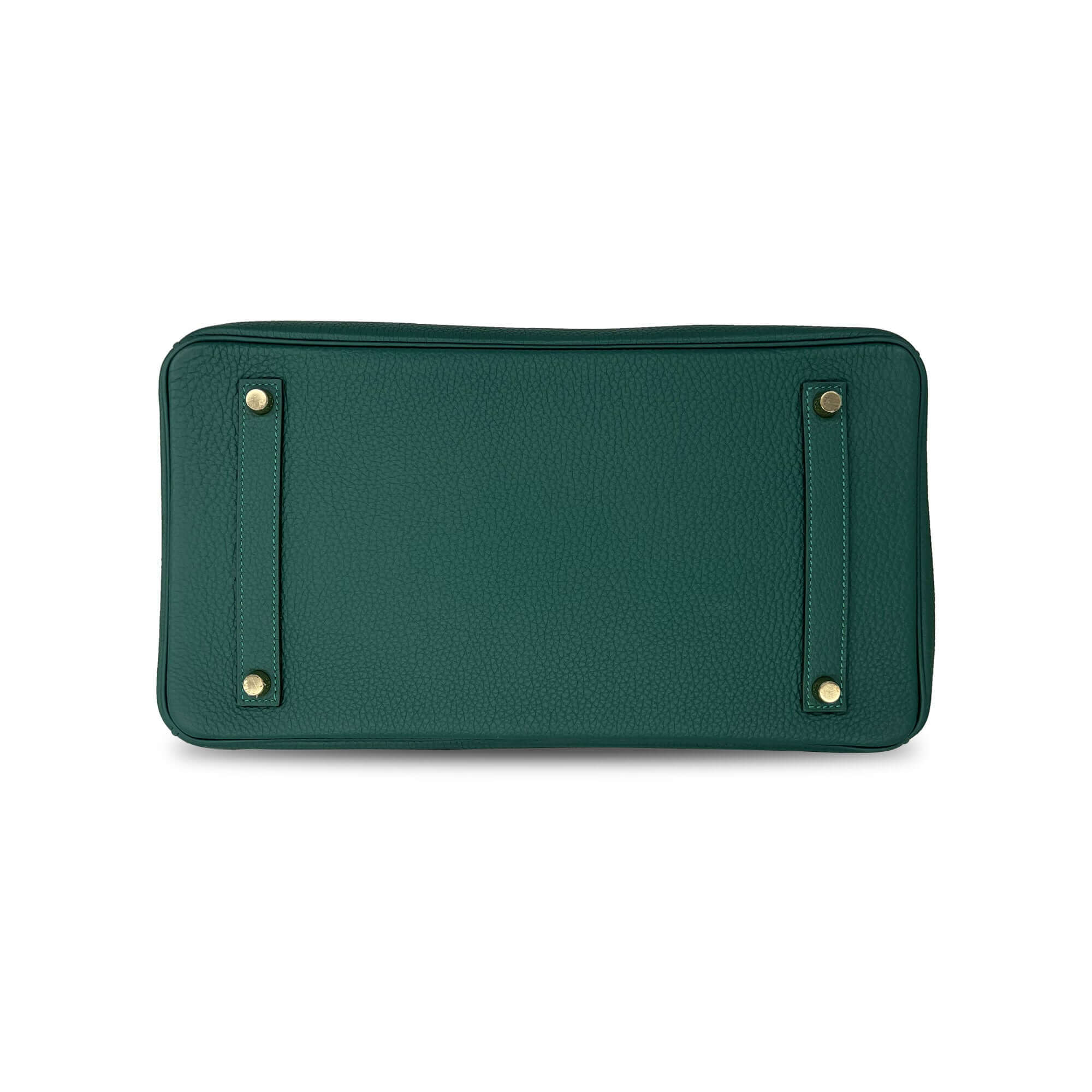 Hermes Birkin Malachite Togo Designer Bag bottom