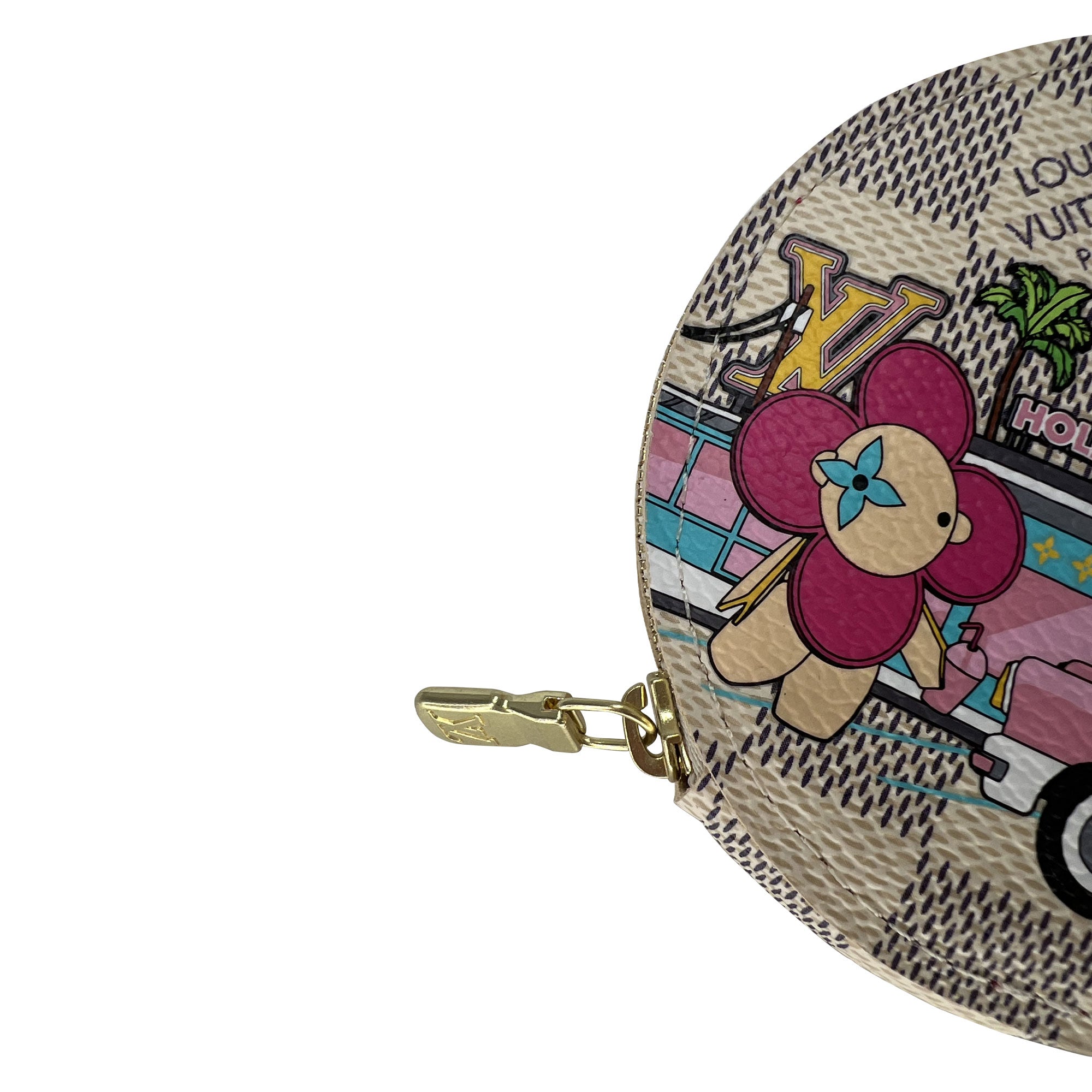 Louis Vuitton limited edition Damien Azur Hollywood round coin wallet