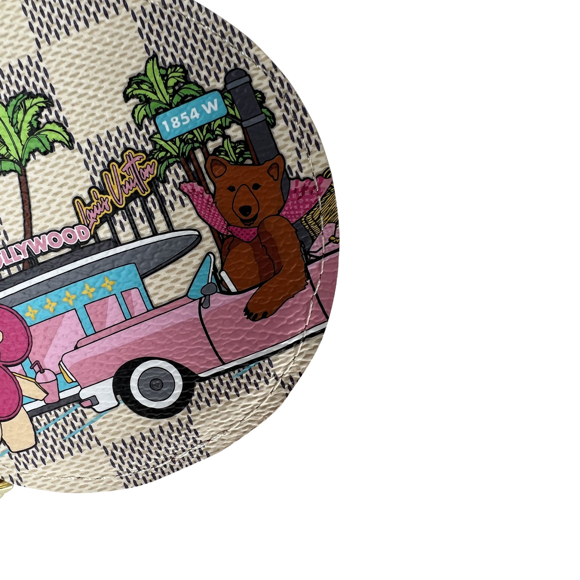 Louis Vuitton limited edition Damien Azur Hollywood round coin wallet