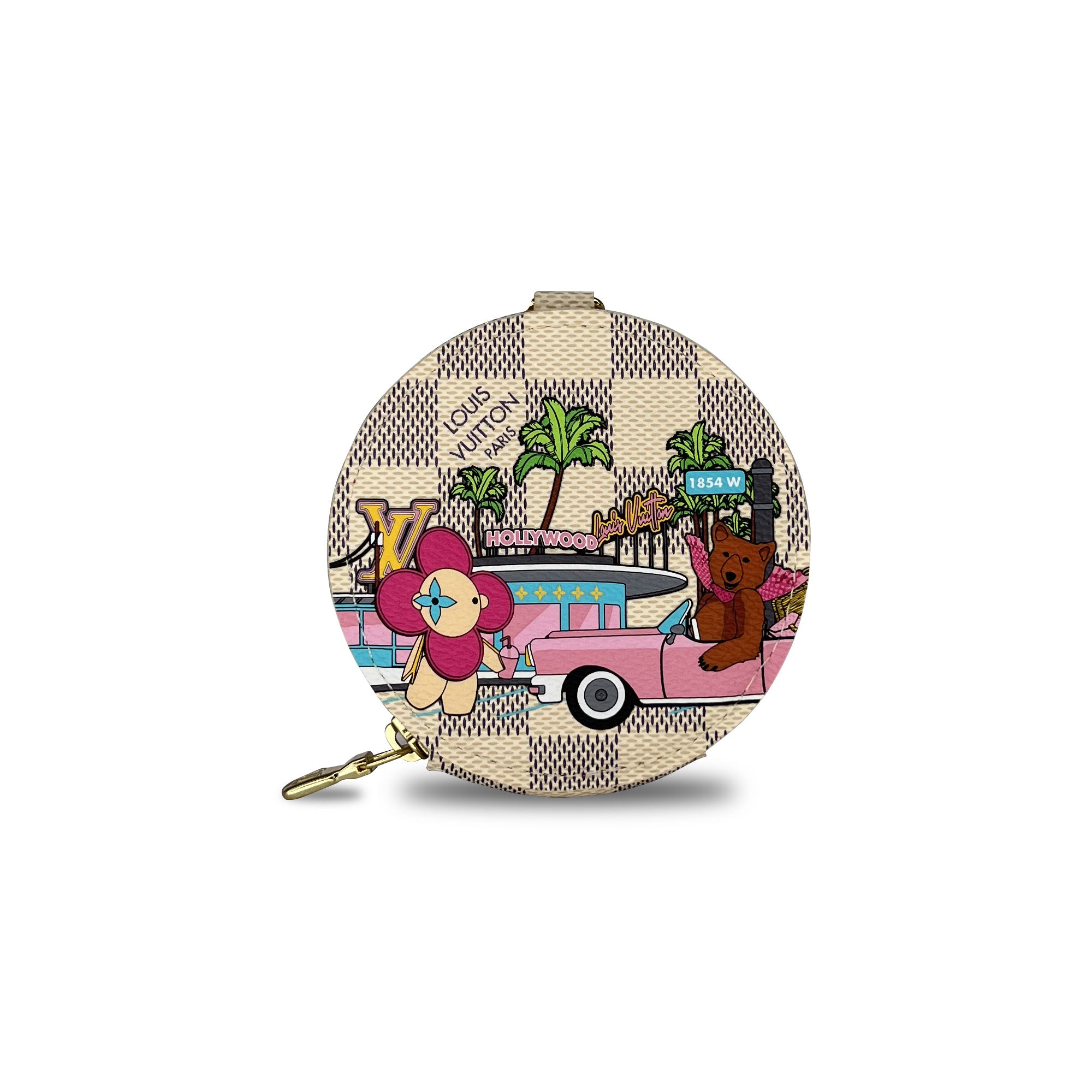 Louis Vuitton limited edition Damien Azur Hollywood round coin wallet
