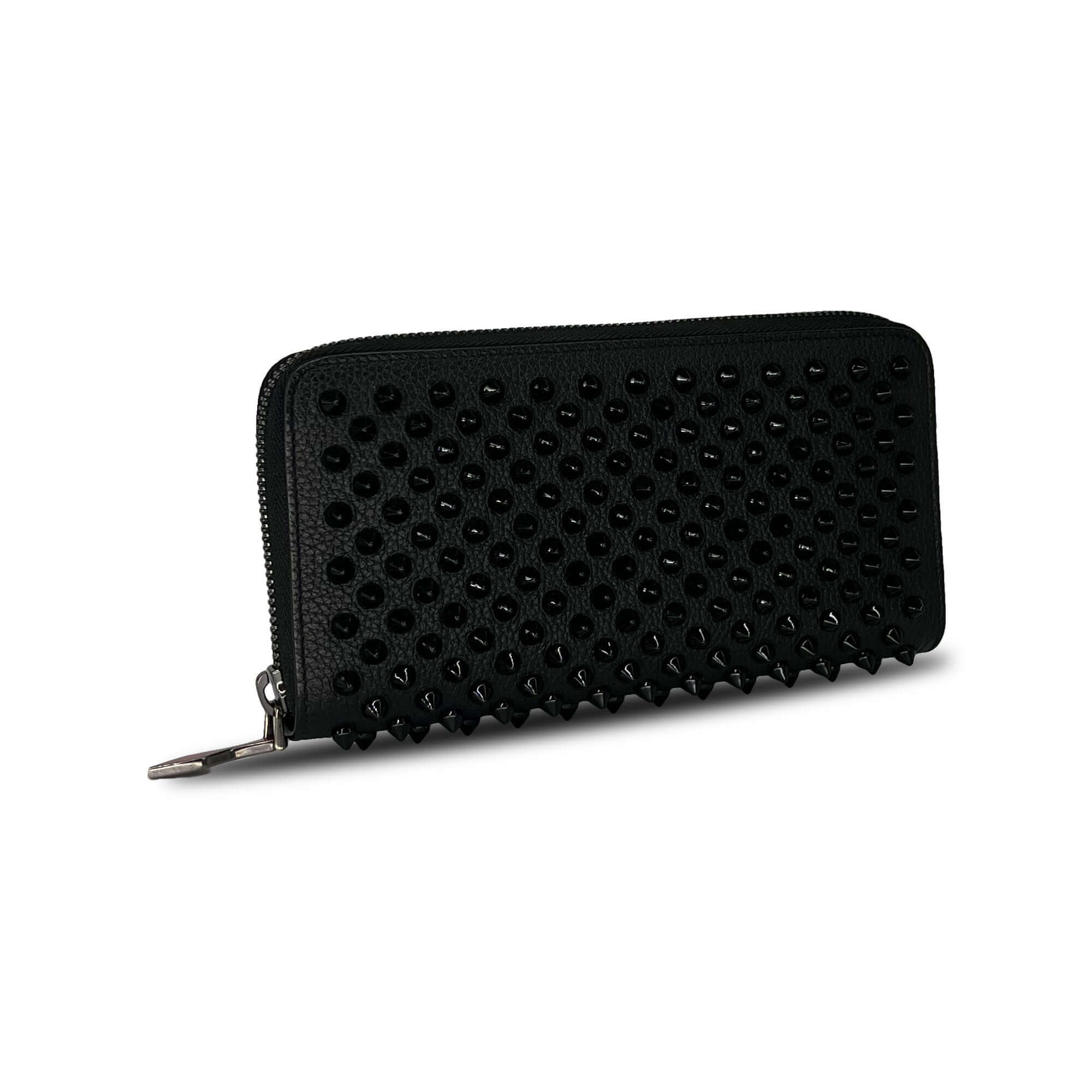 Christian Louboutin panettone spike wallet black