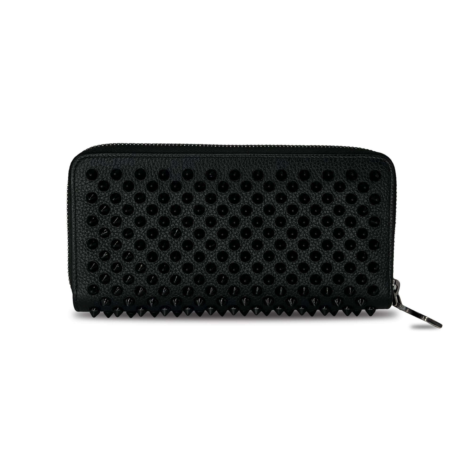 Christian Louboutin panettone spike wallet black