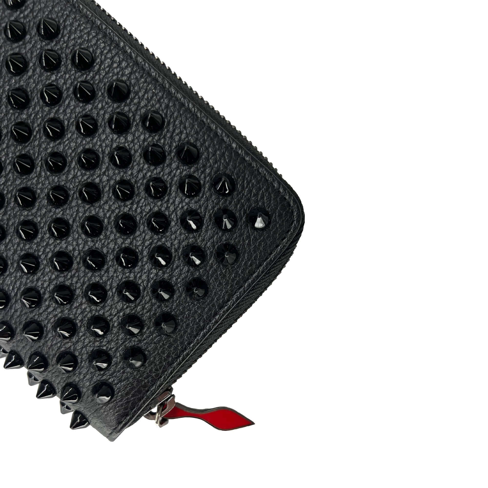 Christian Louboutin panettone spike wallet black
