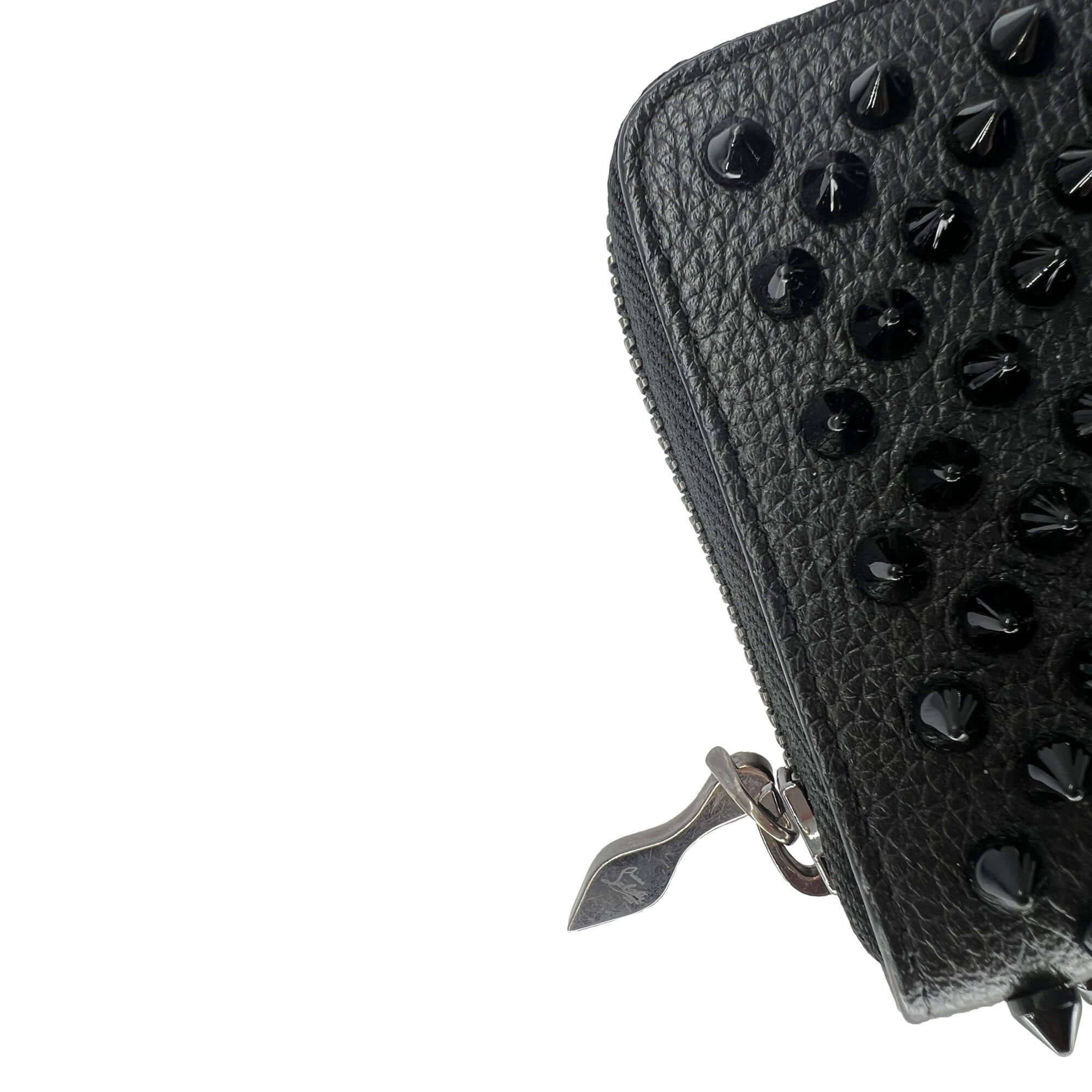 Christian Louboutin panettone spike wallet black