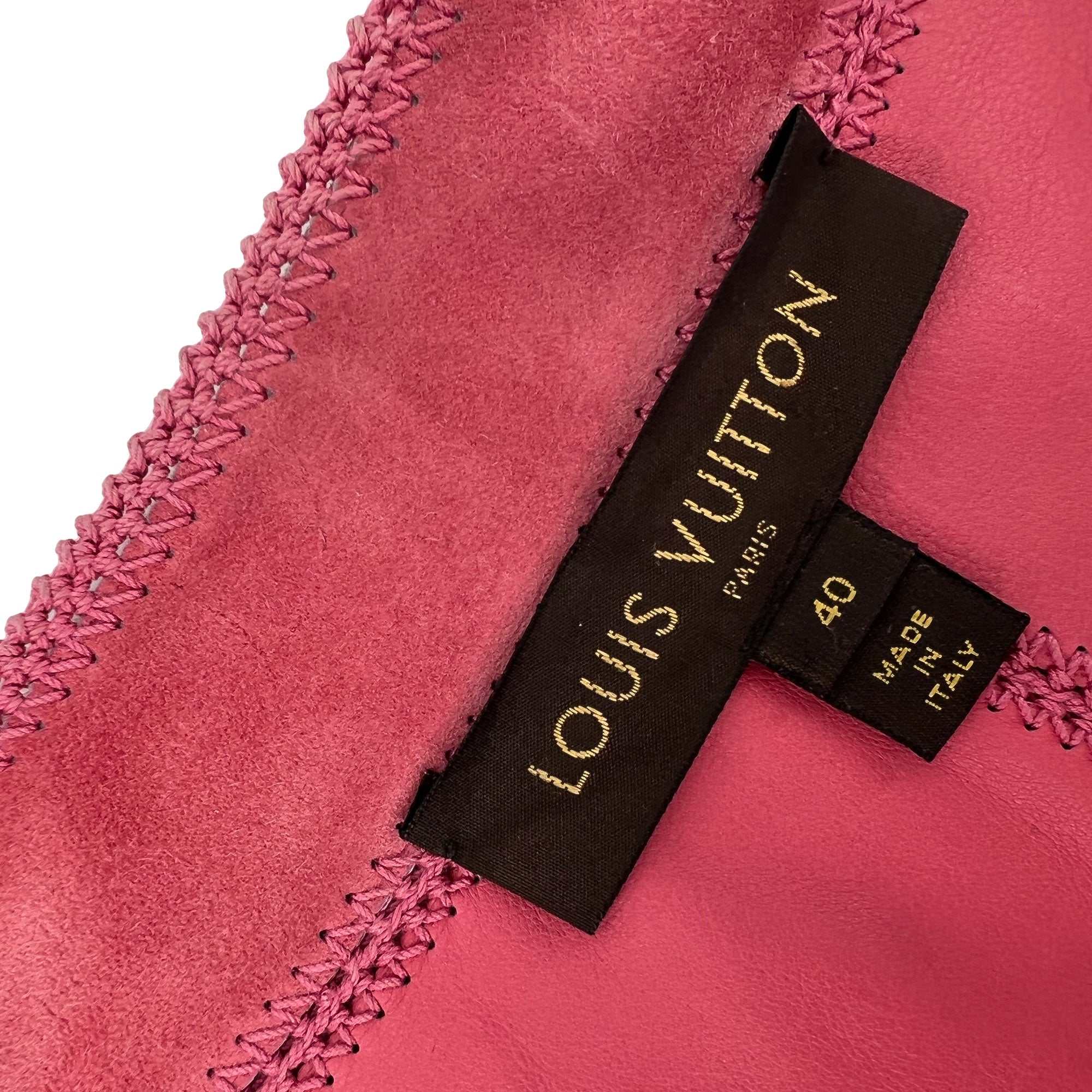 Louis Vuitton Pink Suede Short Vest