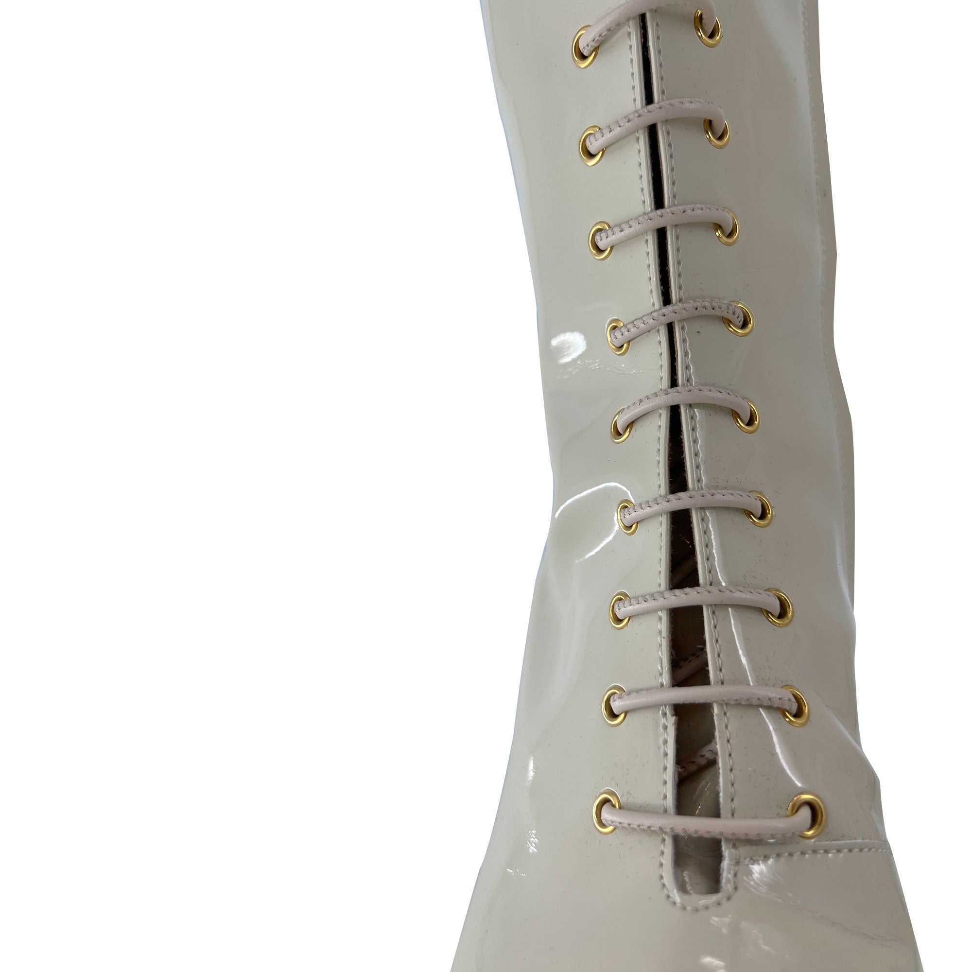 Nodaleto Bulla Ward Ecru knee-high boots