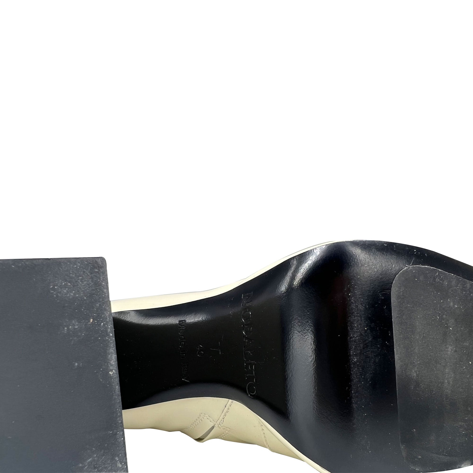 Nodaleto Bulla Ward Ecru knee-high boots