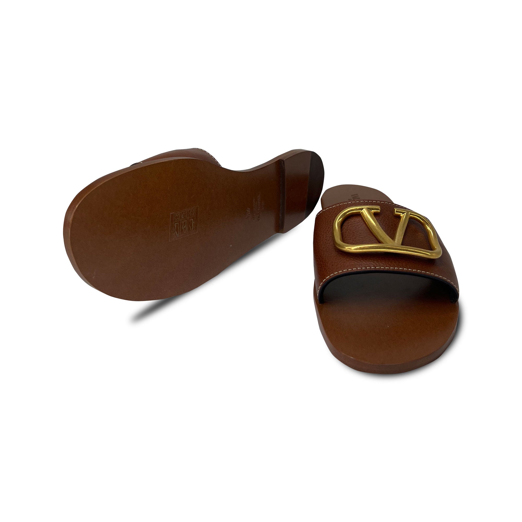 Valentino VLogo slide sandals
