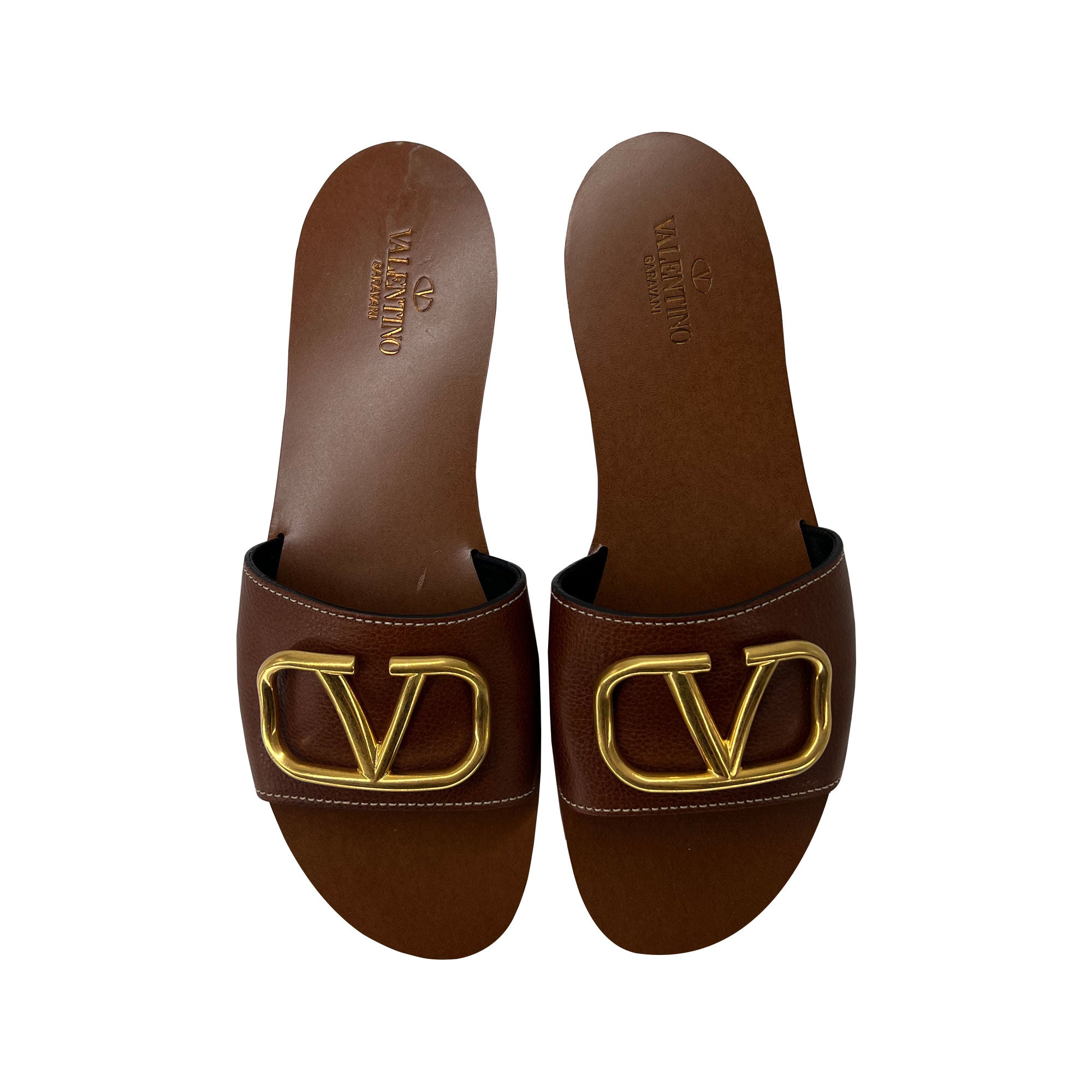 Valentino VLogo slide sandals