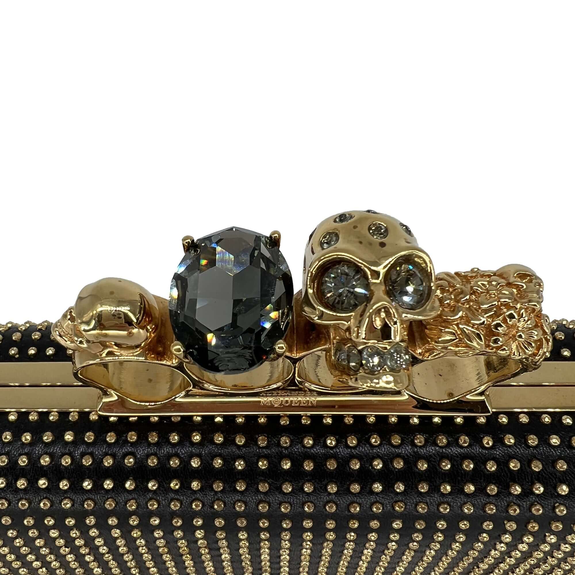 Alexander McQueen Knuckle Leather Clutch Bag