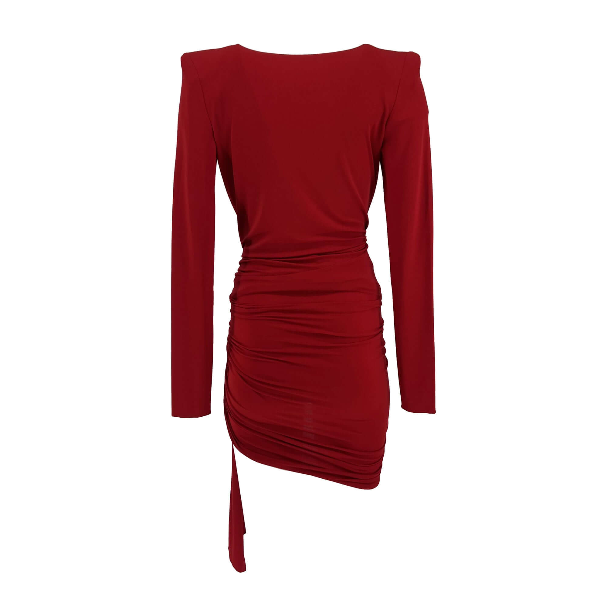 Alexander Vauthier Draped Lurex Mini Bodysuit Dress