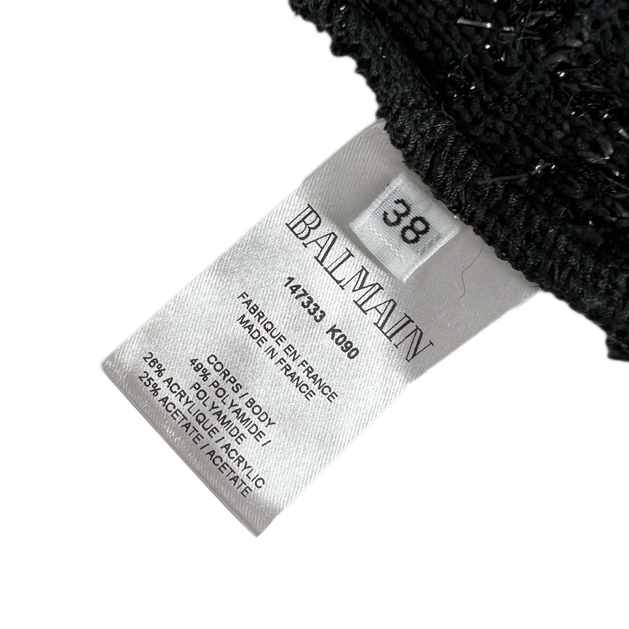 Balmain Fringe Trim Sweater Jacket