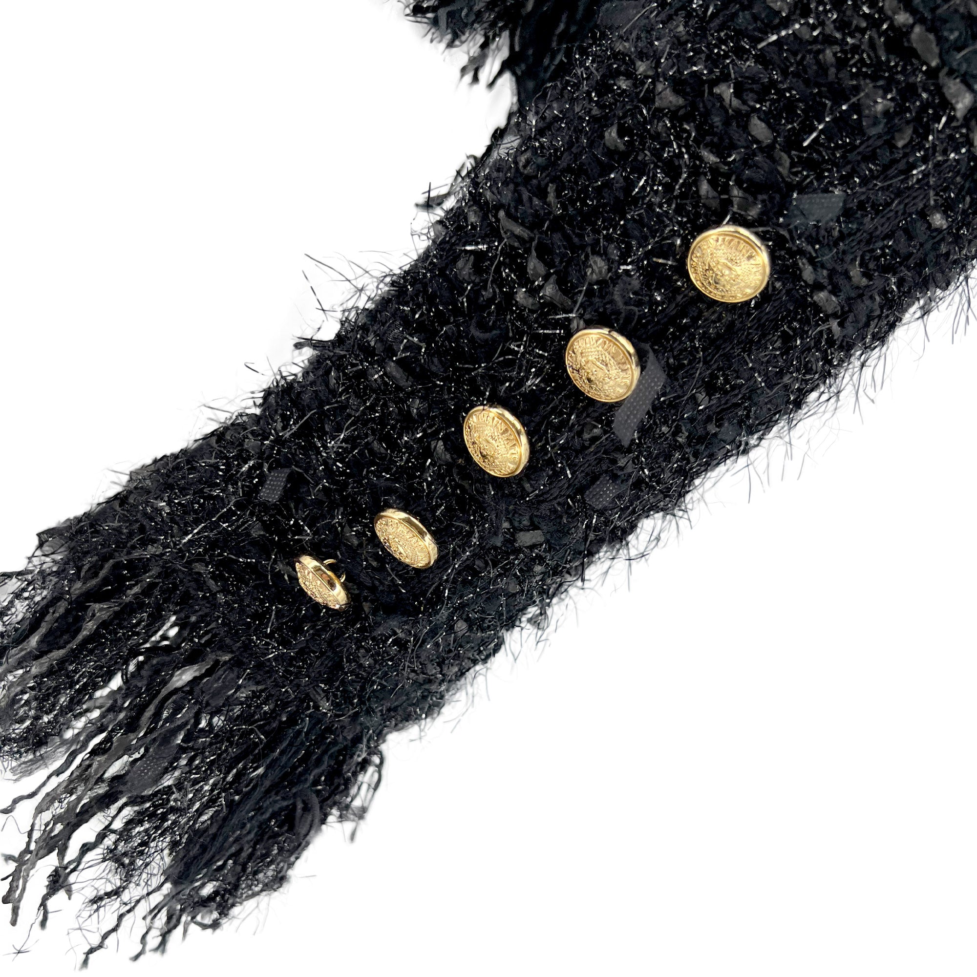 Balmain Fringe Trim Sweater Jacket