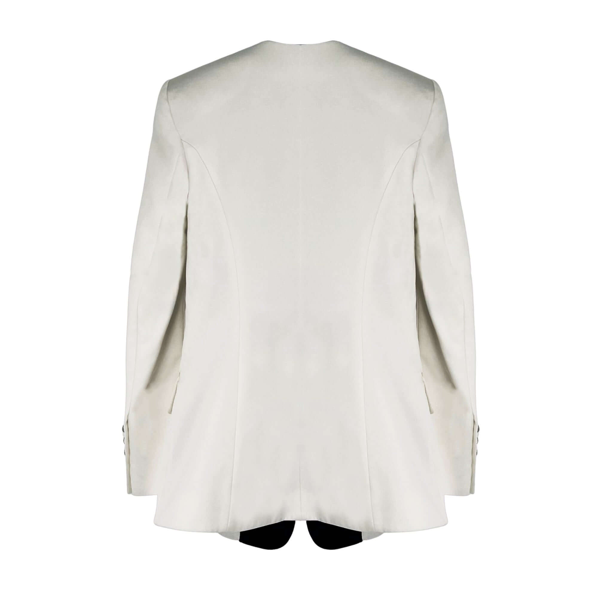 Balmain Black Paris white tuxedo blazer jacket
