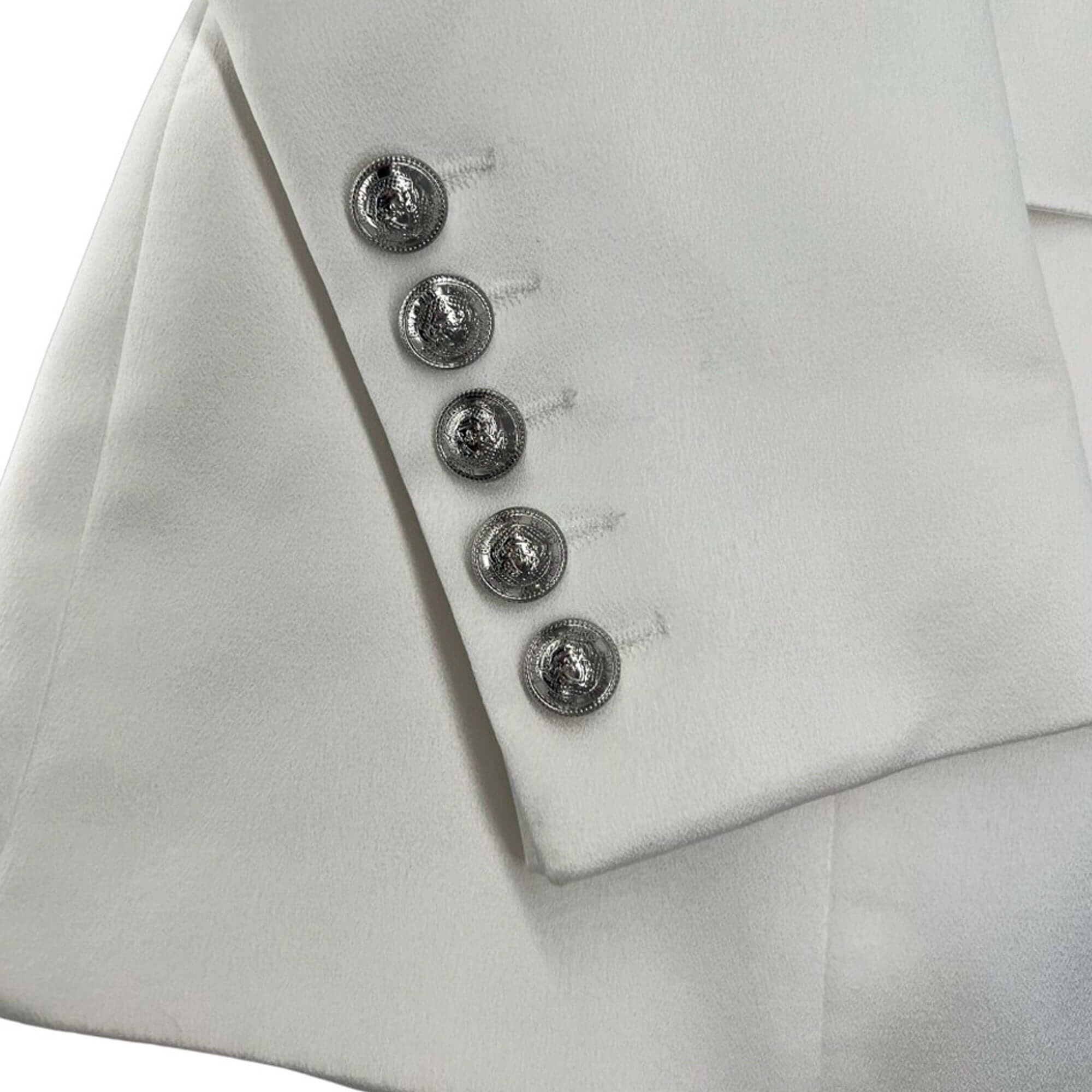 Balmain Black Paris white tuxedo blazer jacket