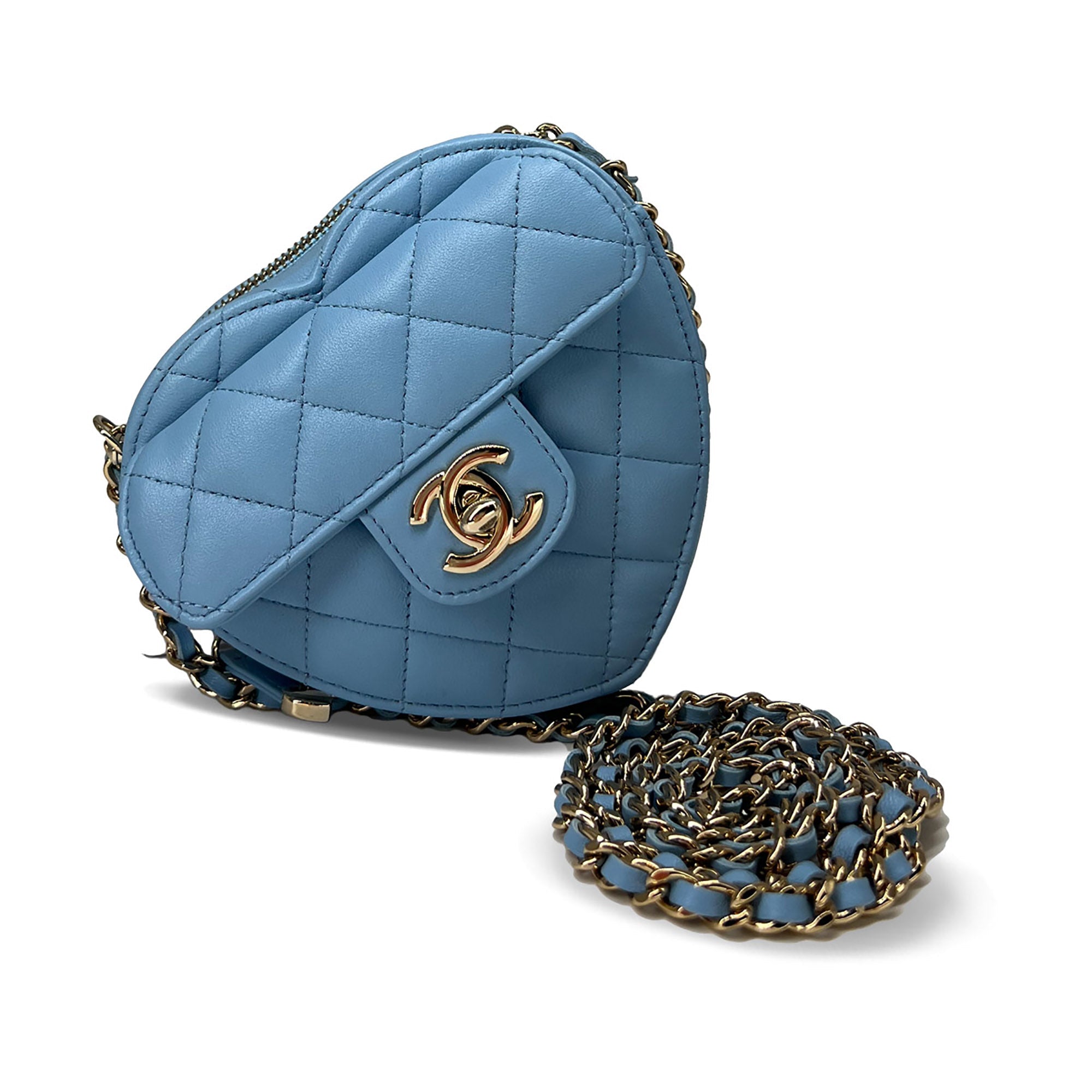 Chanel leather Medium heart bag