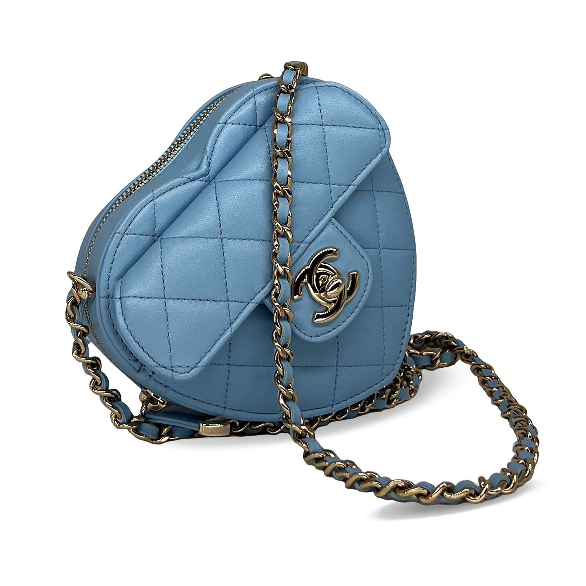 Chanel leather Medium heart bag